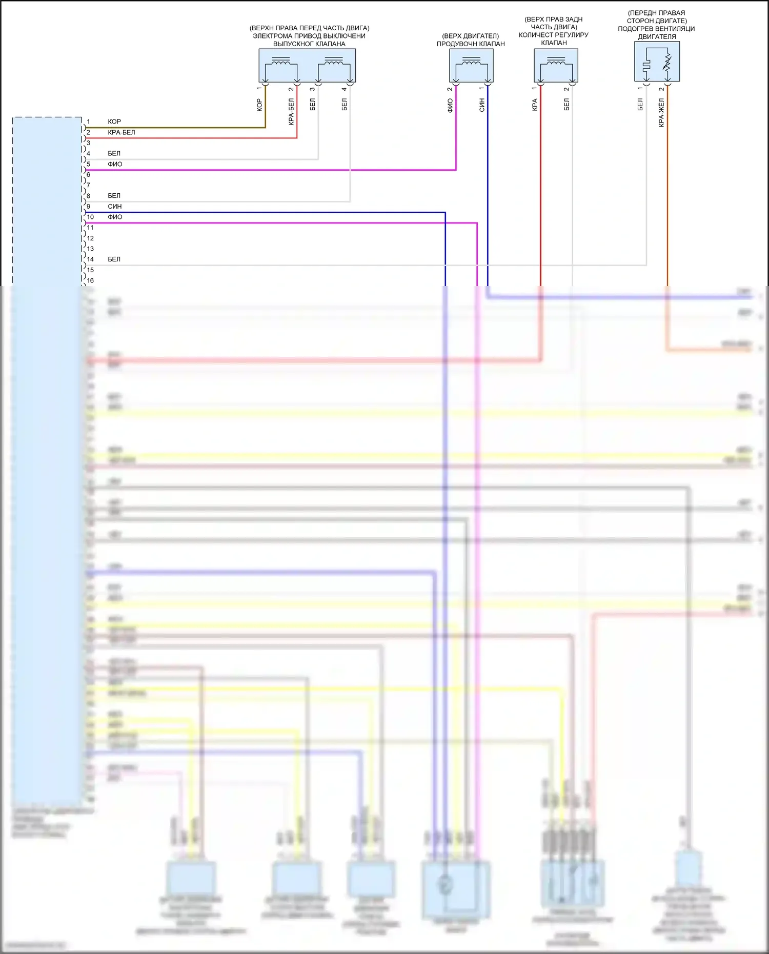 X5 BMW G18 (2022-2023): Электросхема двигателя 3,0л турбо, позднего выпуска (1 из 9) 