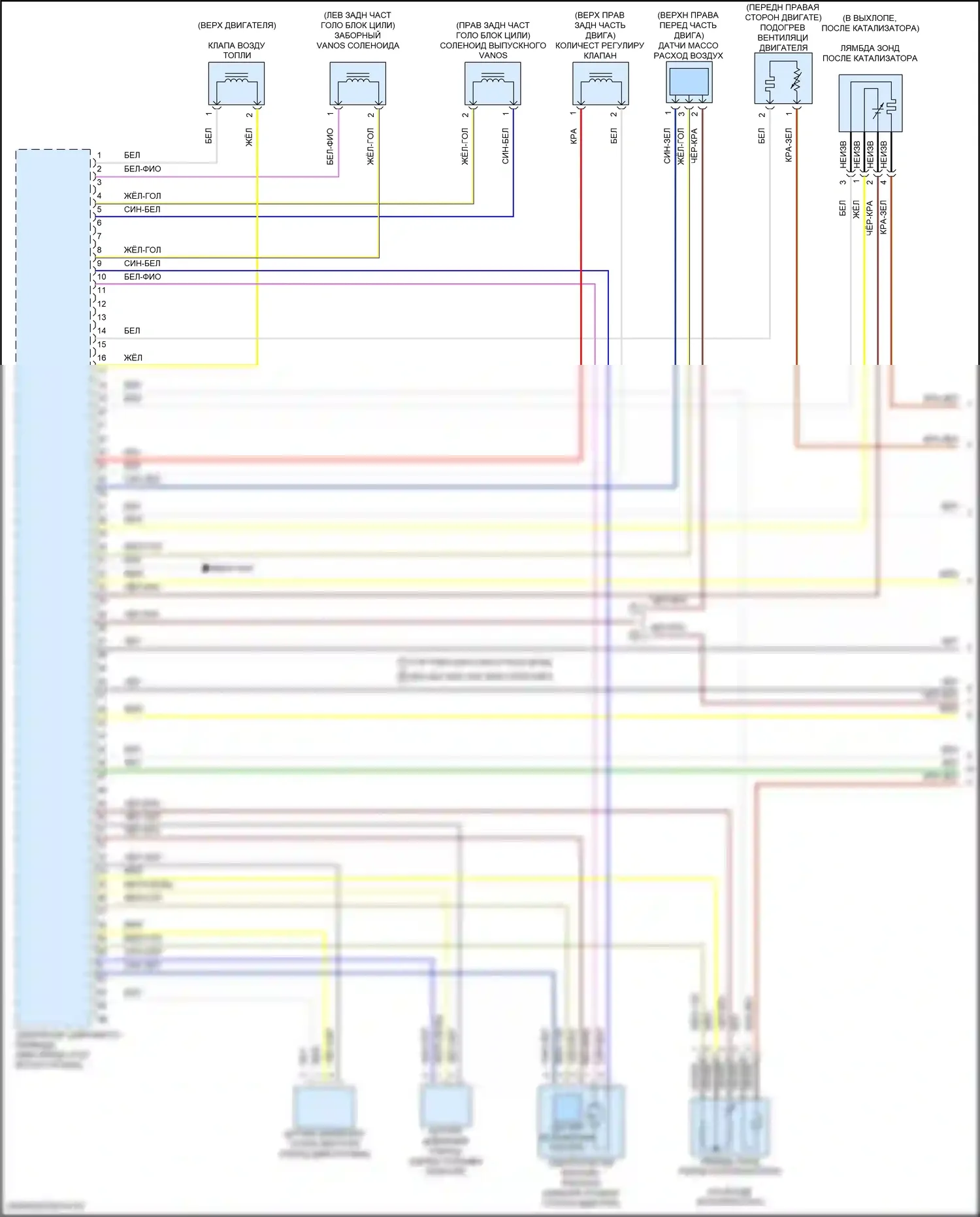 X5 BMW G18 (2022-2023): Электросхема двигателя 3,0л турбо, раннего выпуска (1 из 6) 