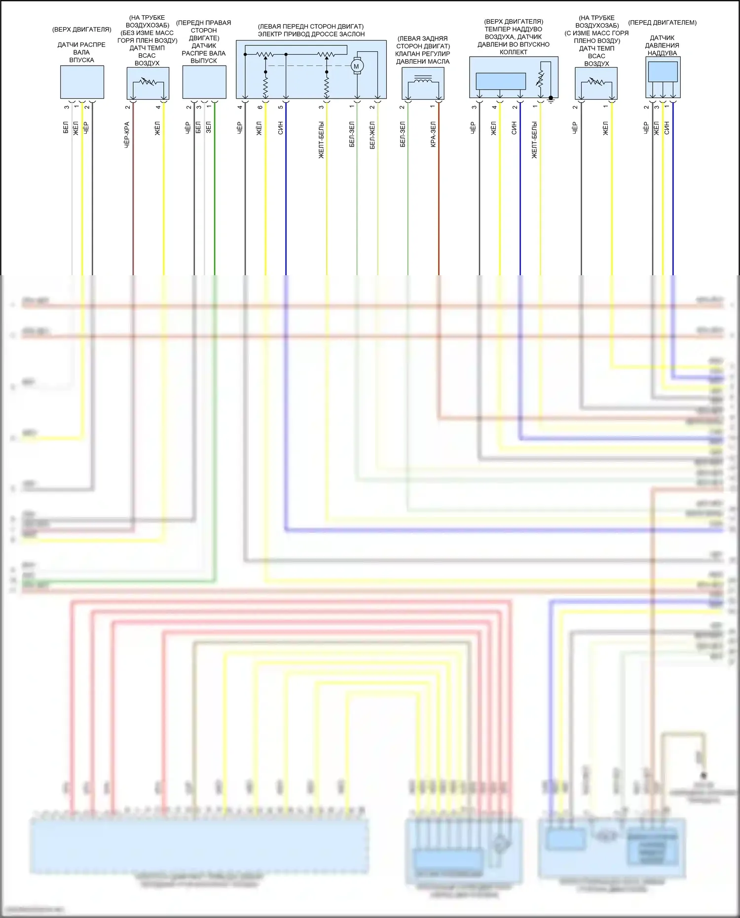 X5 BMW G18 (2022-2023): Электросхема двигателя 3,0л турбо, раннего выпуска (2 из 6) 