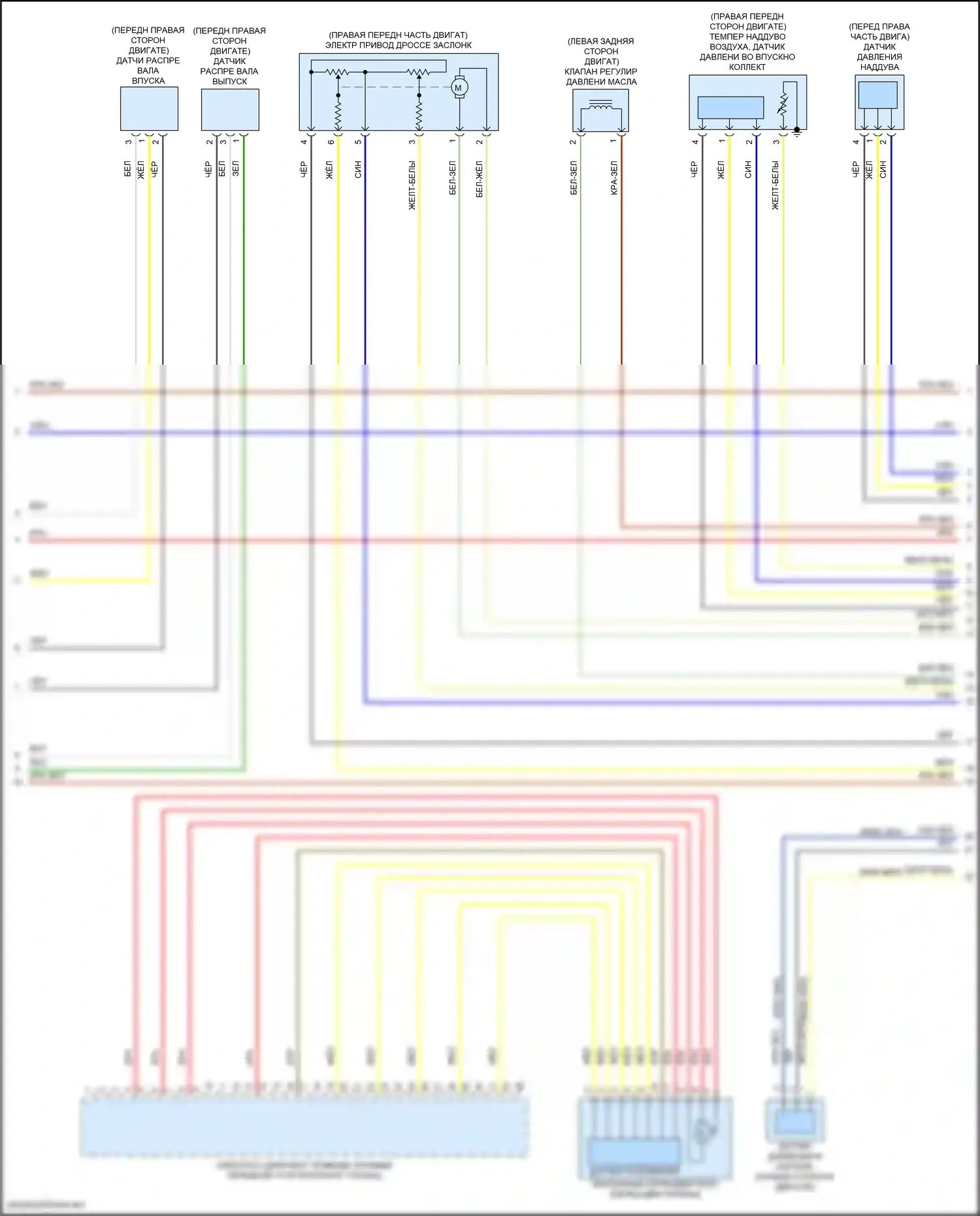X5 BMW G18 (2022-2023): Электросхема двигателя 4,4л турбо (2 из 11) 