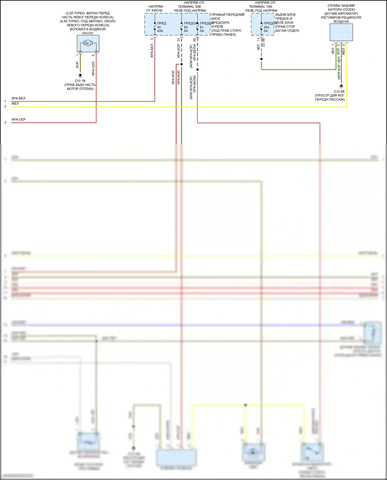 X5 BMW G18 (2022-2023): Электросхема климат контроля, без заднего автоматического климат-контроля (3 из 7) 