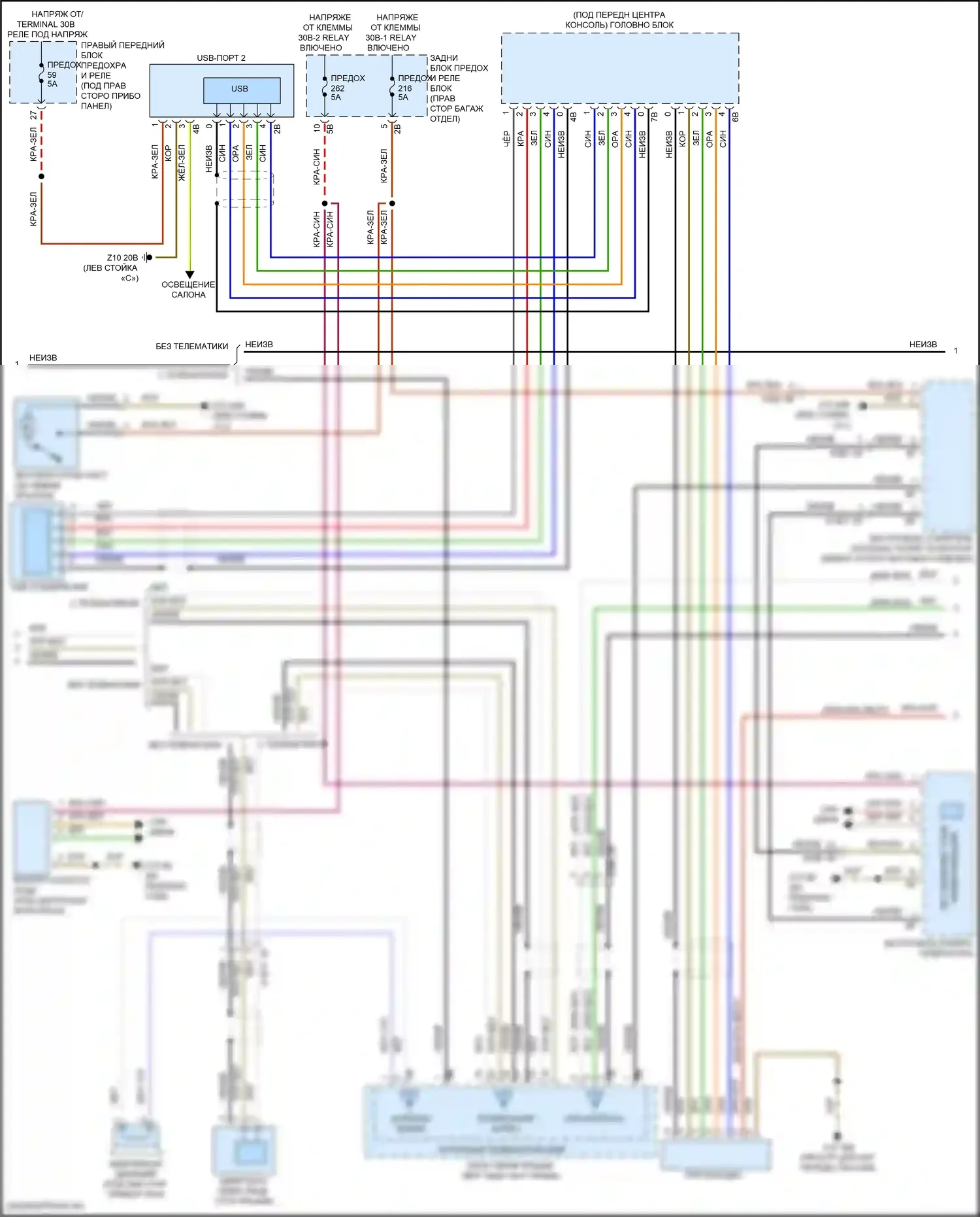 X5 BMW G18 (2022-2023): Электросхема навигации, средний уровень (3 из 5) 