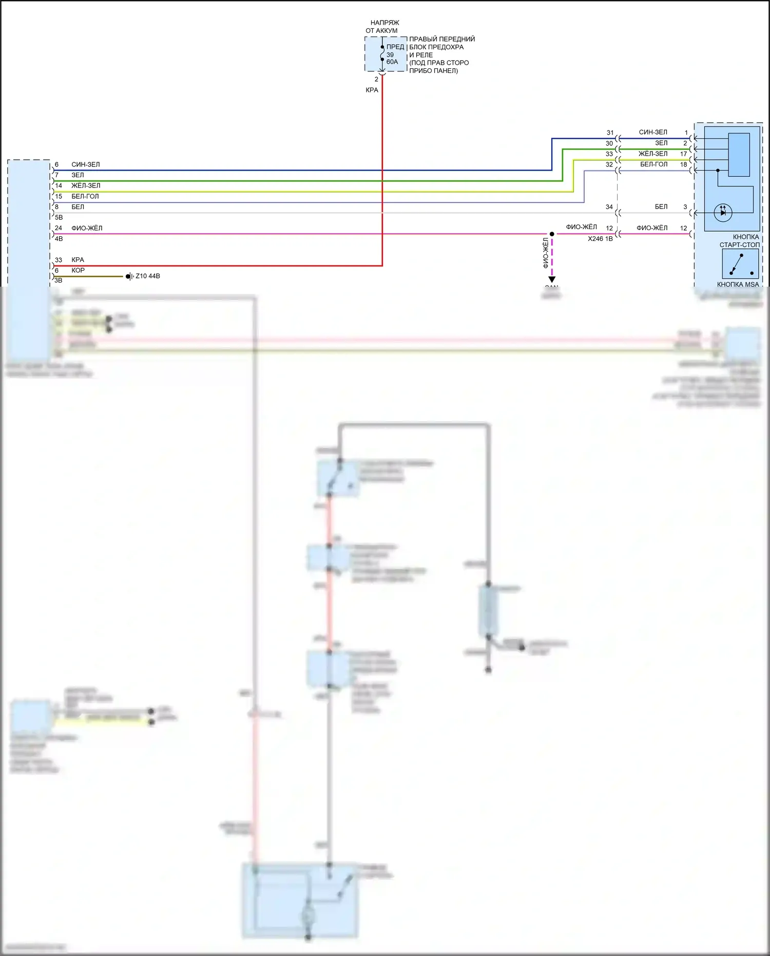 X5 BMW G18 (2022-2023): 4,4л турбо, электросхема стартера 