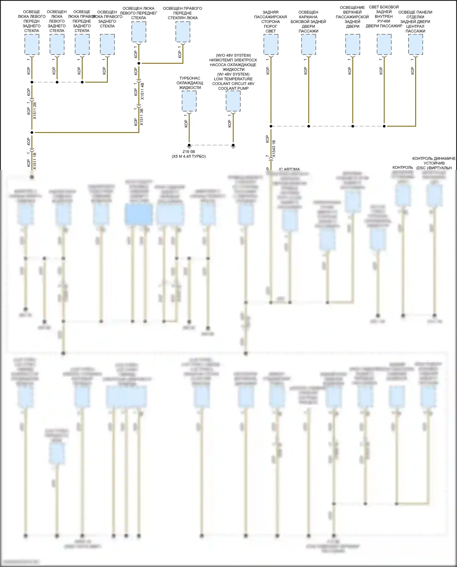 X5 BMW G18 (2022-2023): Электросхема распределения массы (7 из 7) 