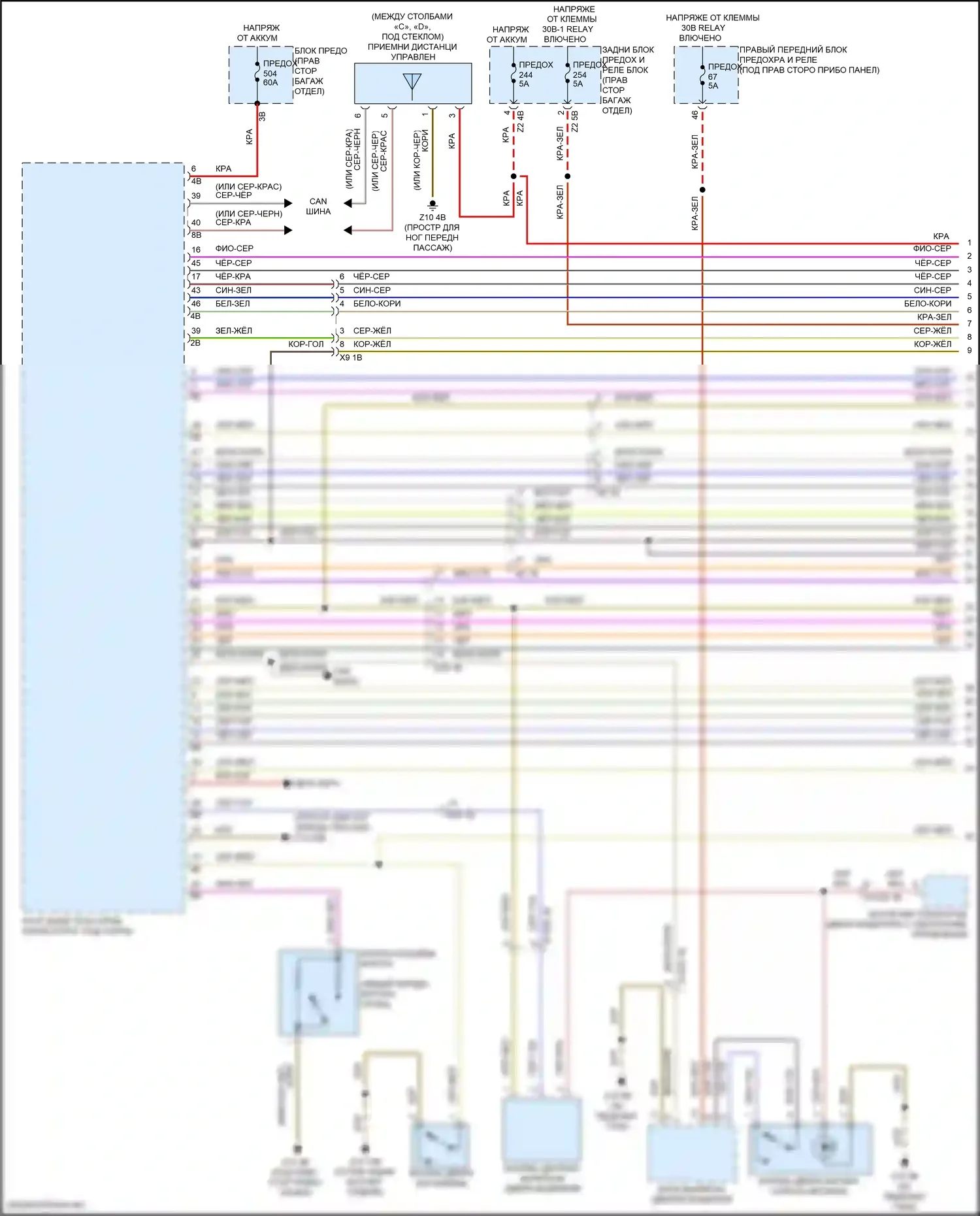 X5 BMW G18 (2022-2023): Электросхема центрального замка (1 из 5) 