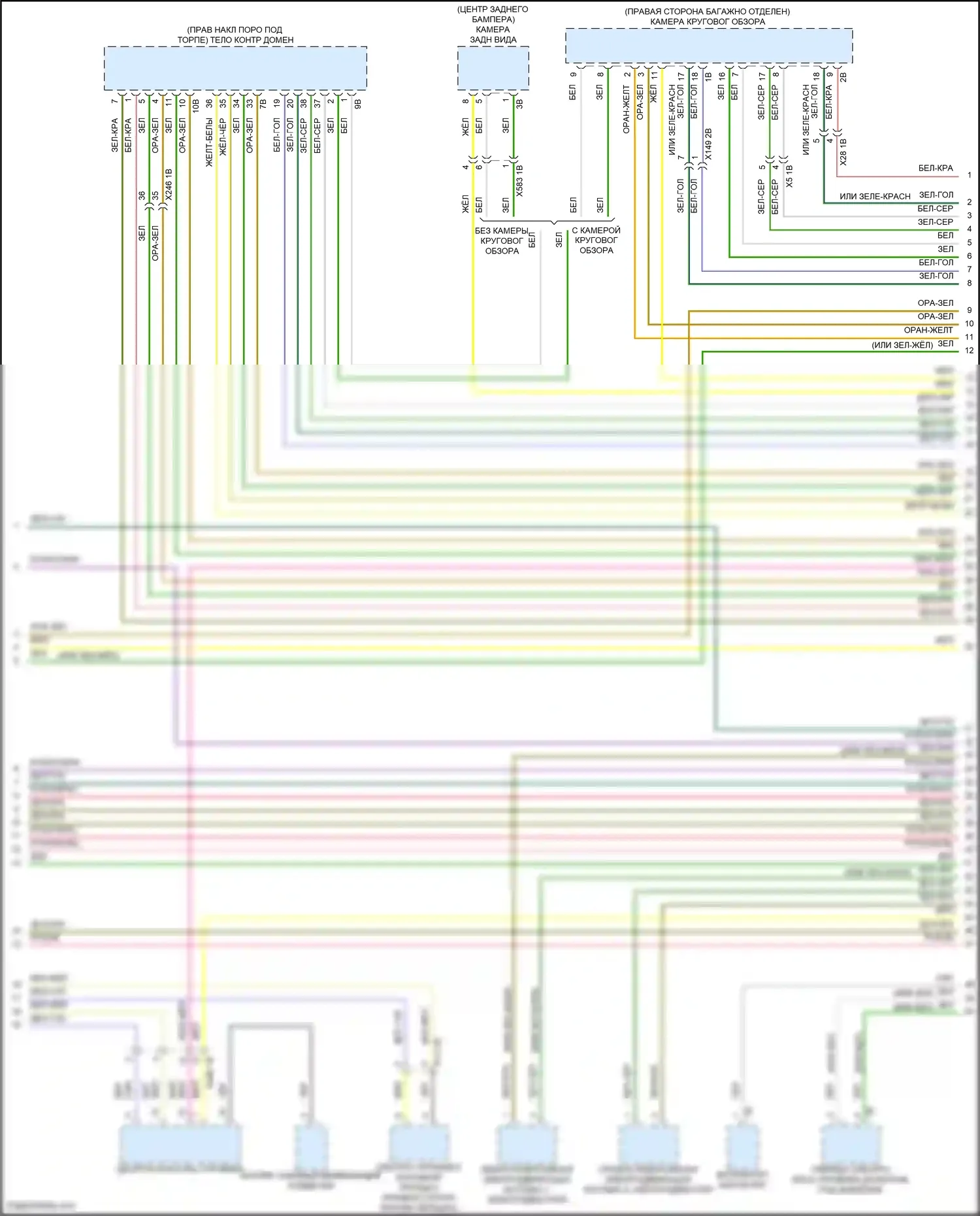 X6 M BMW F96 рестайлинг (2023-2024): Электросхема шины высокого/низкого уровня (2 из 10) 