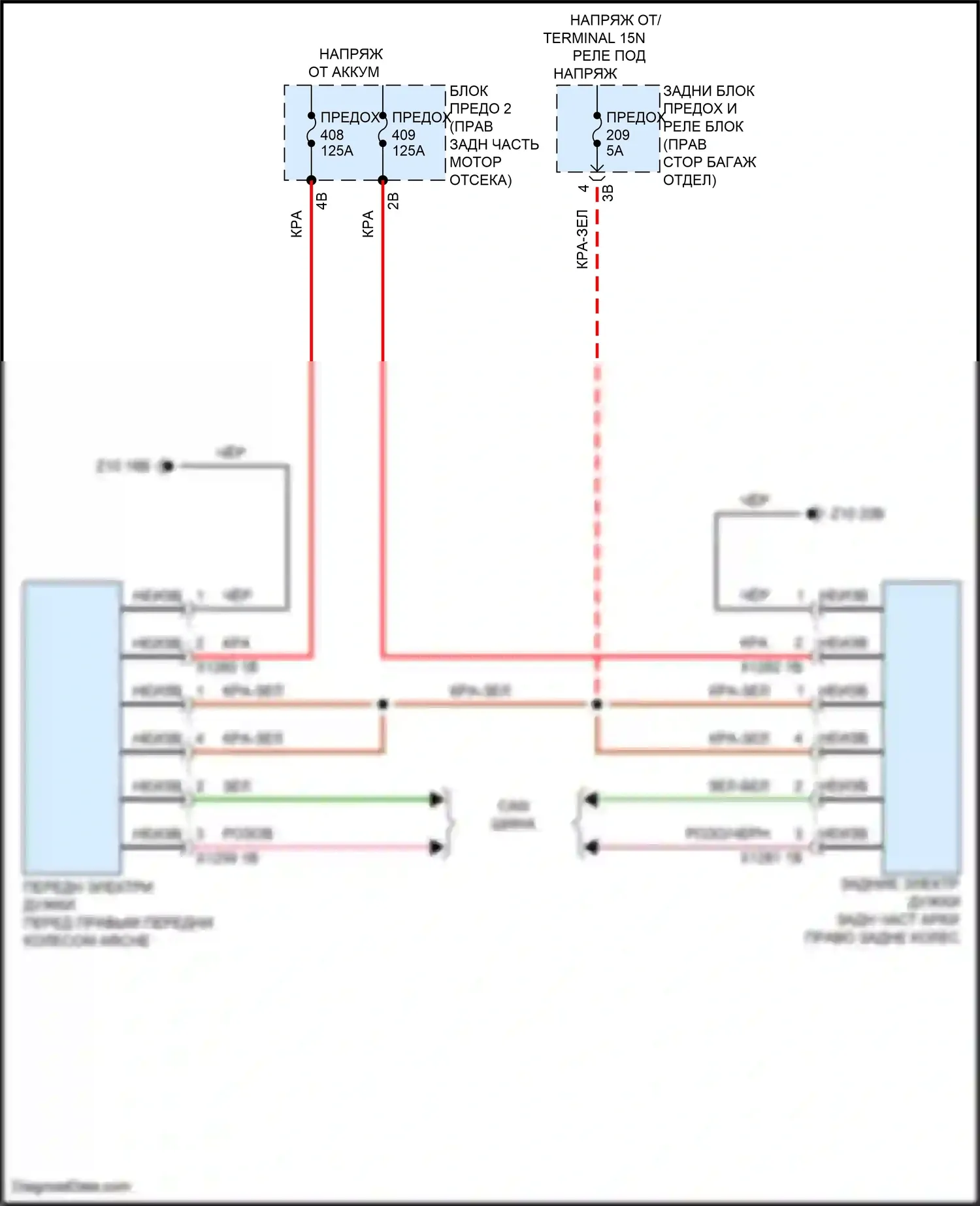 X6 M BMW F96 рестайлинг (2023-2024): Электросхема электропроводки активной стабилизации крена 