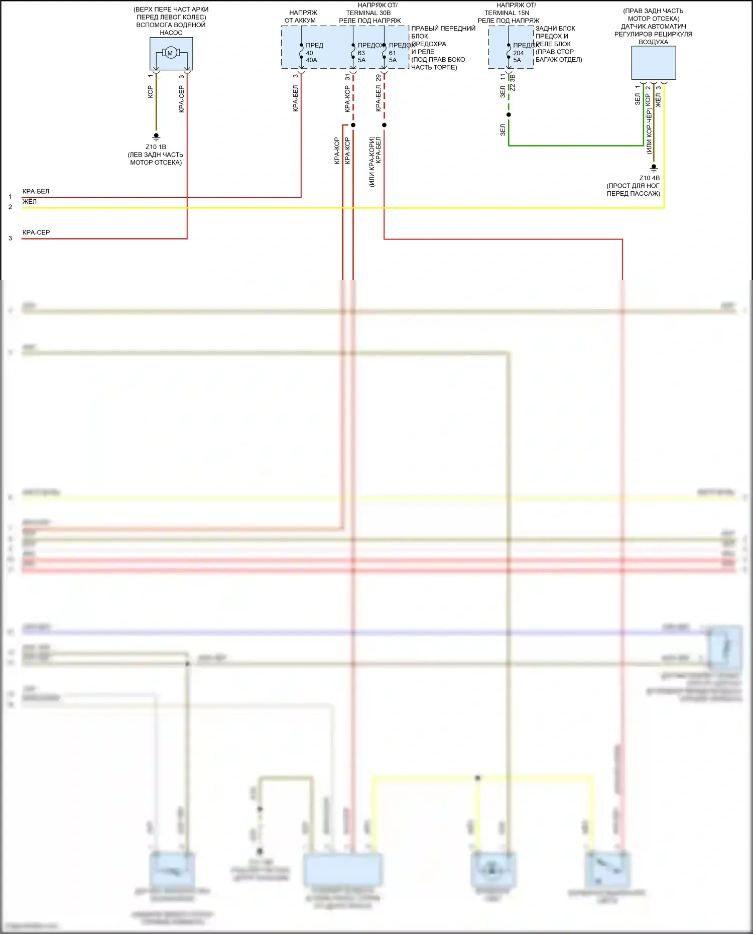 X6 M BMW F96 рестайлинг (2023-2024): Электросхема климат контроля, без заднего автоматического климат-контроля (3 из 6) 