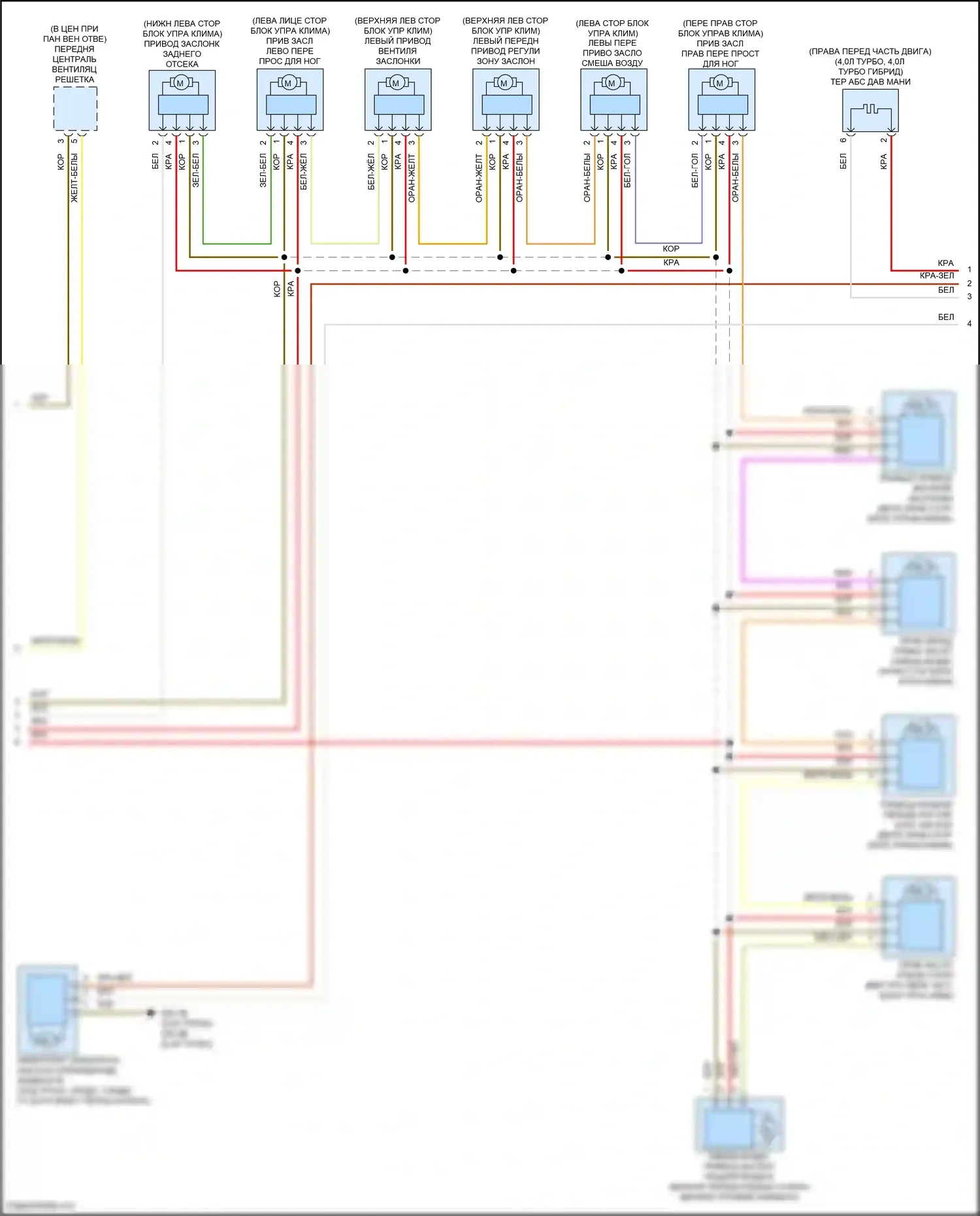 X6 M BMW F96 рестайлинг (2023-2024): Электросхема климат контроля, без заднего автоматического климат-контроля (4 из 6) 