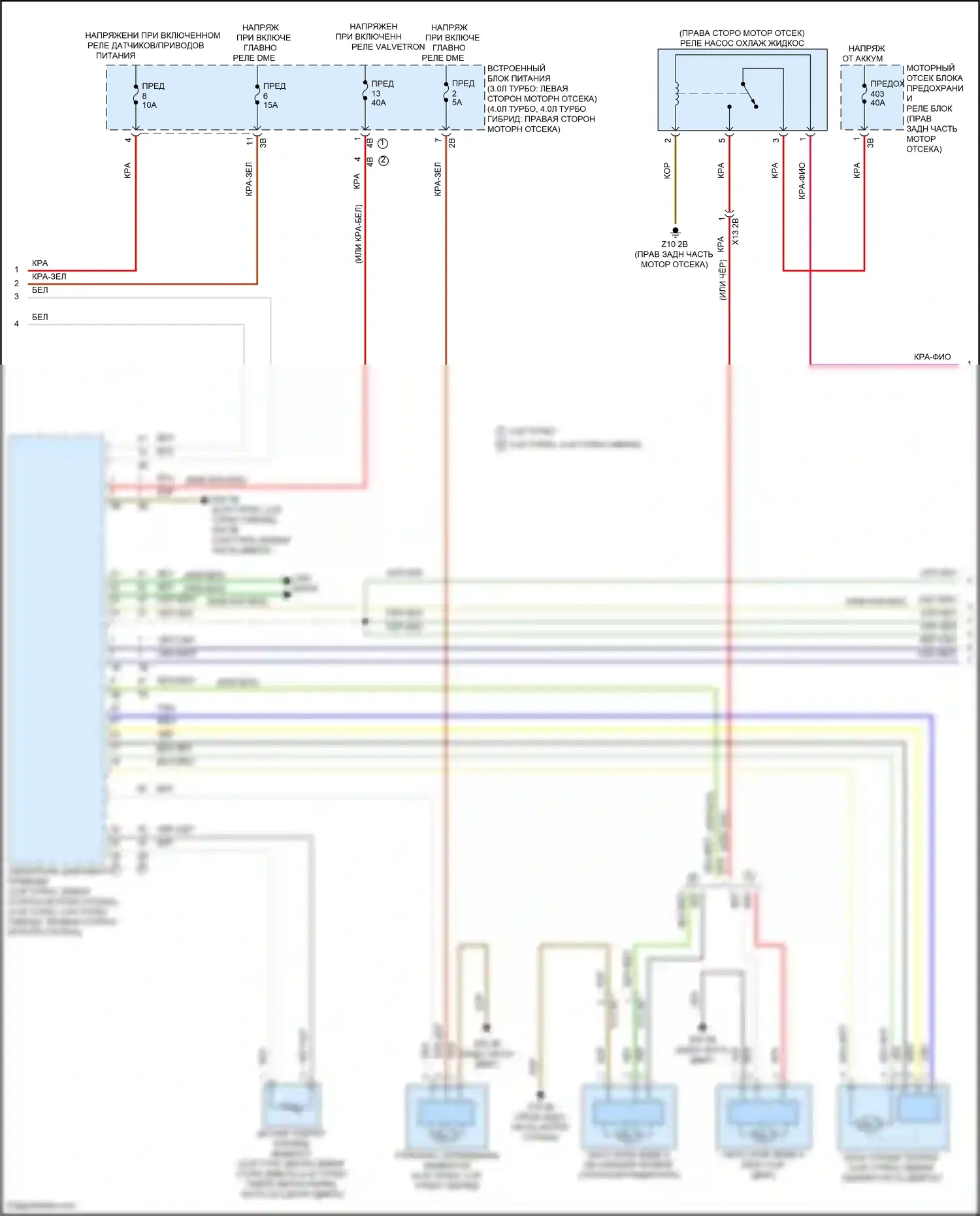 X6 M BMW F96 рестайлинг (2023-2024): Электросхема климат контроля, без заднего автоматического климат-контроля (5 из 6) 