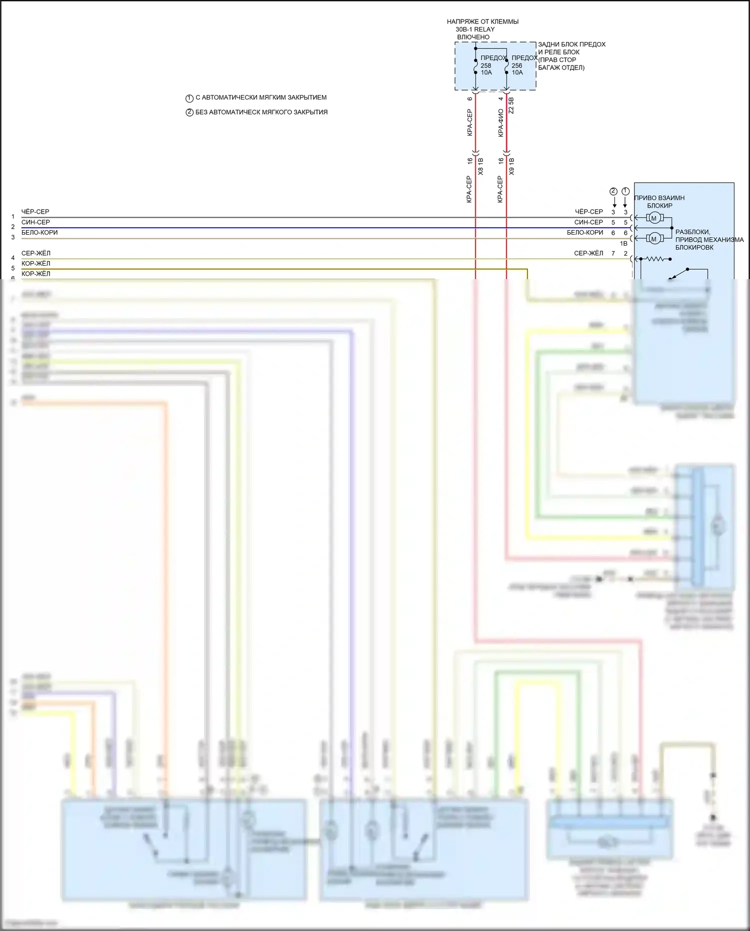 X6 M BMW F96 рестайлинг (2023-2024): Электросхема сигнализации и центрального запирания (4 из 4) 
