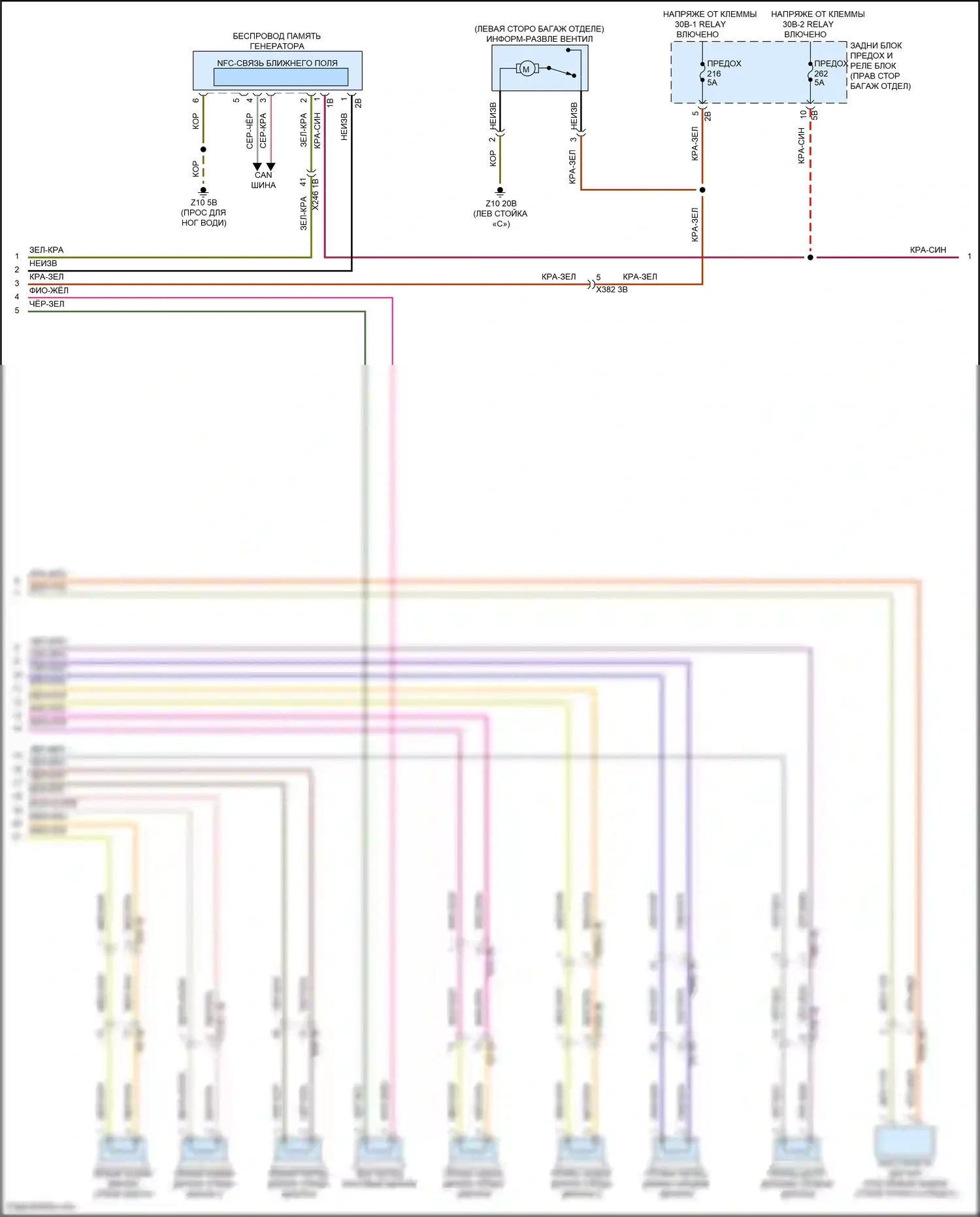 X6 M BMW F96 рестайлинг (2023-2024): Электросхема навигации, высокий уровень (6 из 7) 