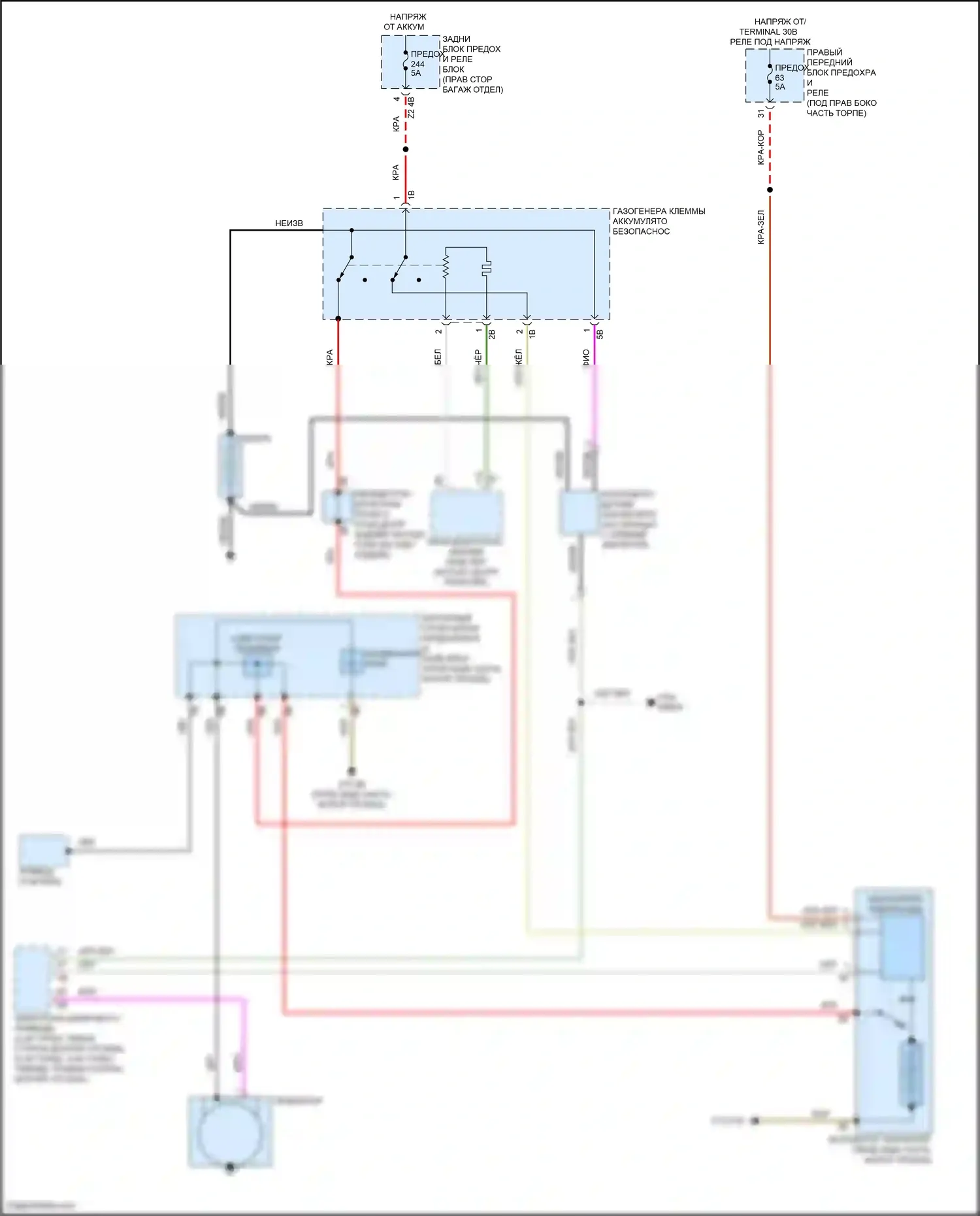 X6 M BMW F96 рестайлинг (2023-2024): Электросхема генератора, с двойным накопителем 