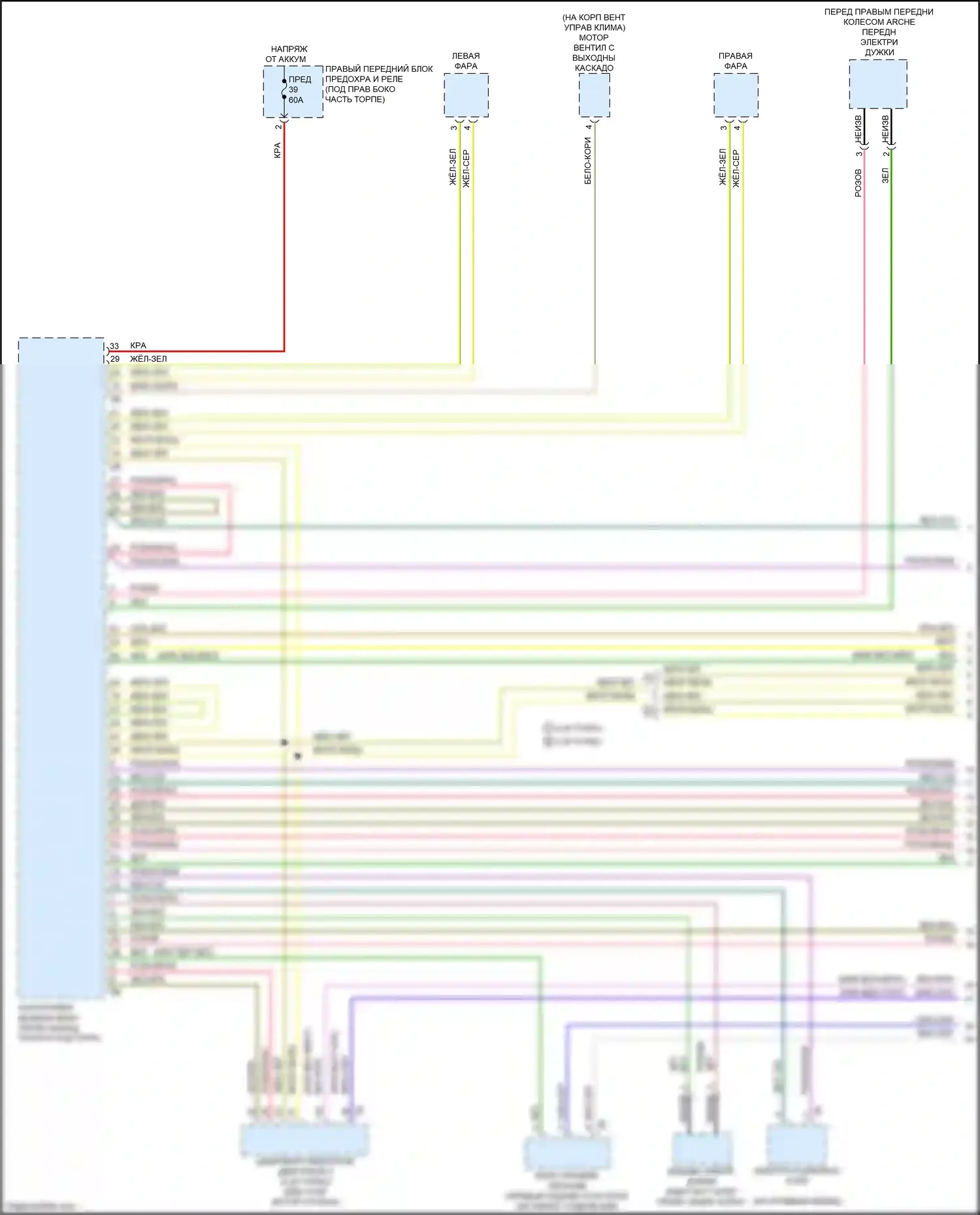 X6 M BMW F96 (2019-2023): Электросхема шины высокого/низкого уровня (1 из 10) 