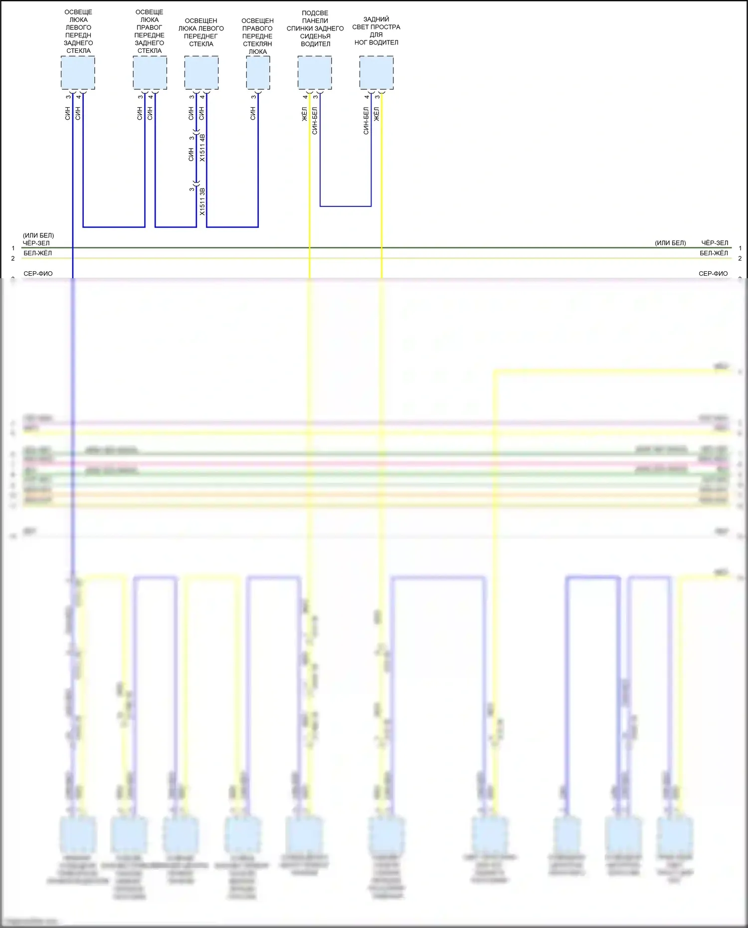 X6 M BMW F96 (2019-2023): Электросхема шины высокого/низкого уровня (7 из 10) 