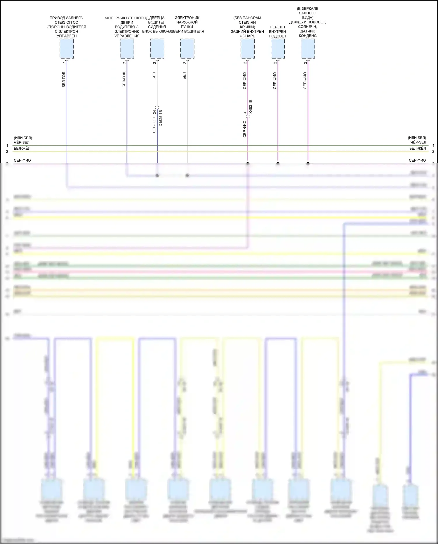 X6 M BMW F96 (2019-2023): Электросхема шины высокого/низкого уровня (9 из 10) 