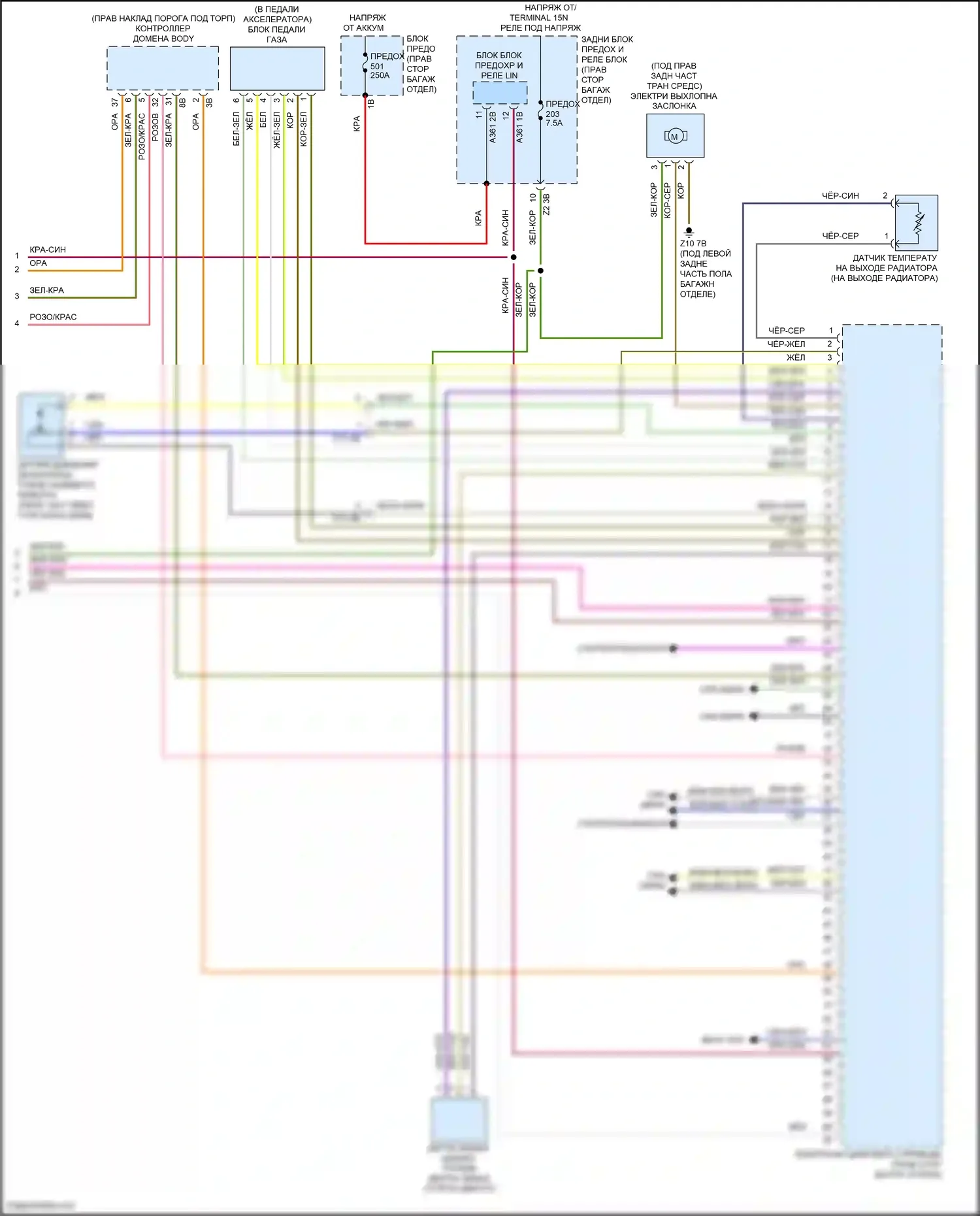 X6 M BMW F96 (2019-2023): Электросхема двигателя 4,4л турбо (11 из 11) 