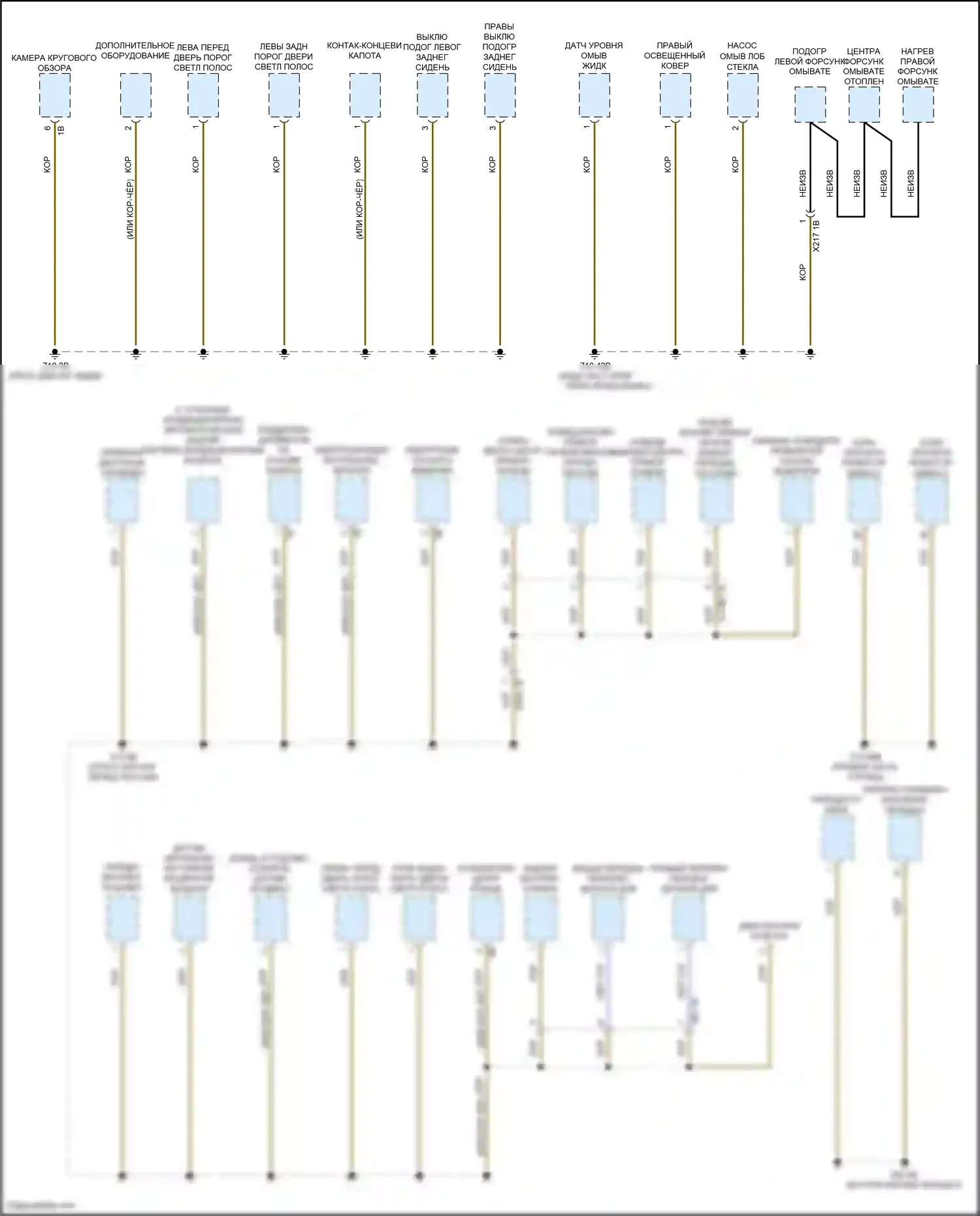 X6 M BMW F96 (2019-2023): Электросхема разводки массы (5 из 7) 