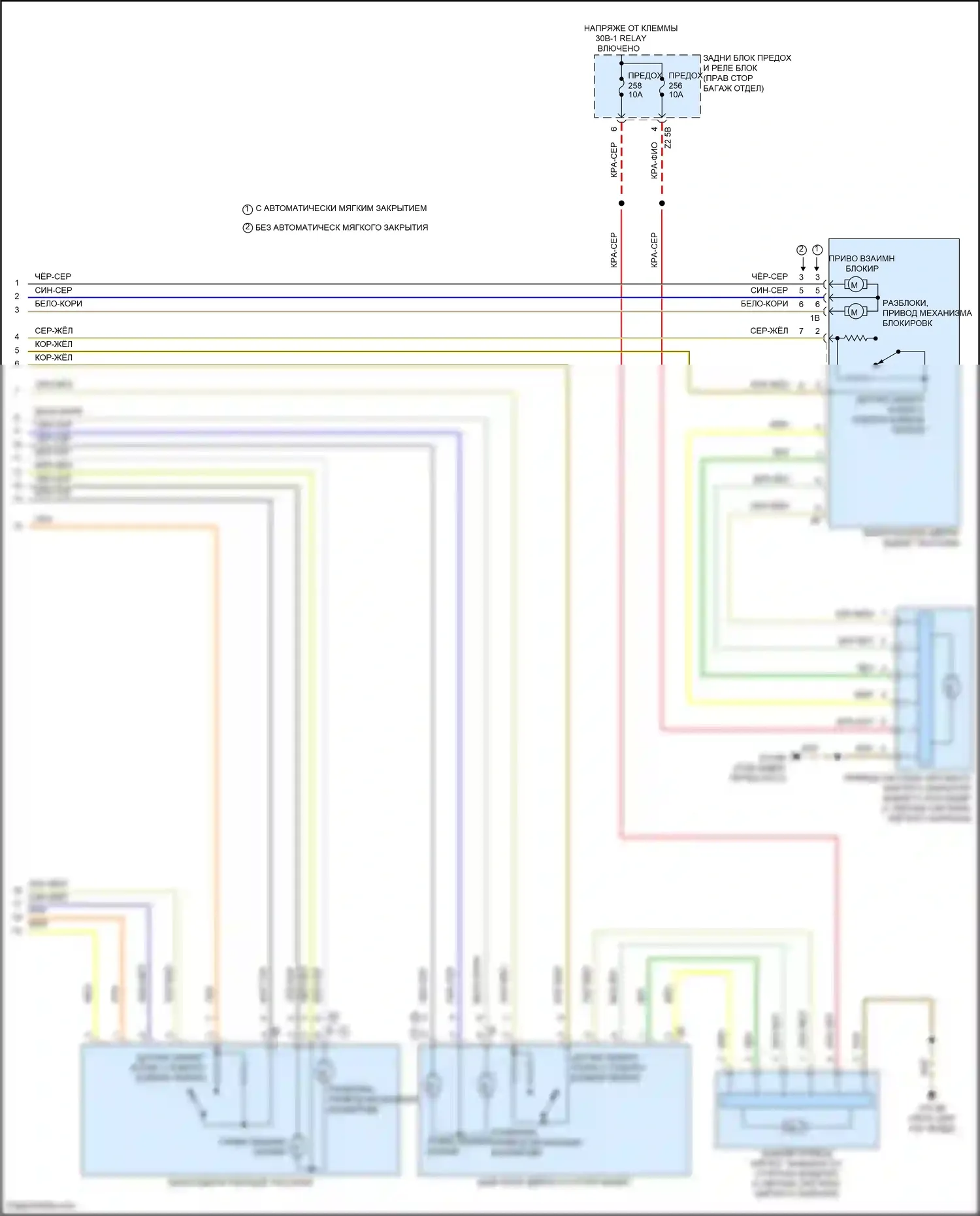 X6 M BMW F96 (2019-2023): Электросхема центрального замка (4 из 4) 