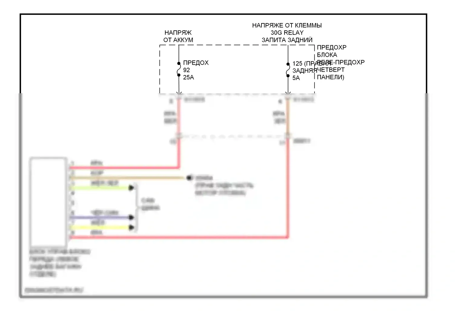 X6 BMW E71 рестайлинг (2012-2014): 3,0л турбо, awd электросхема 