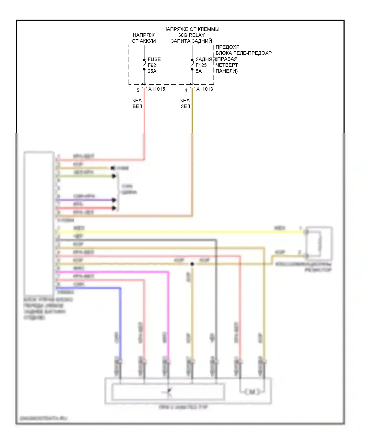 X6 BMW E71 (2007-2012): 4,4л твин турбо, awd электросхема 