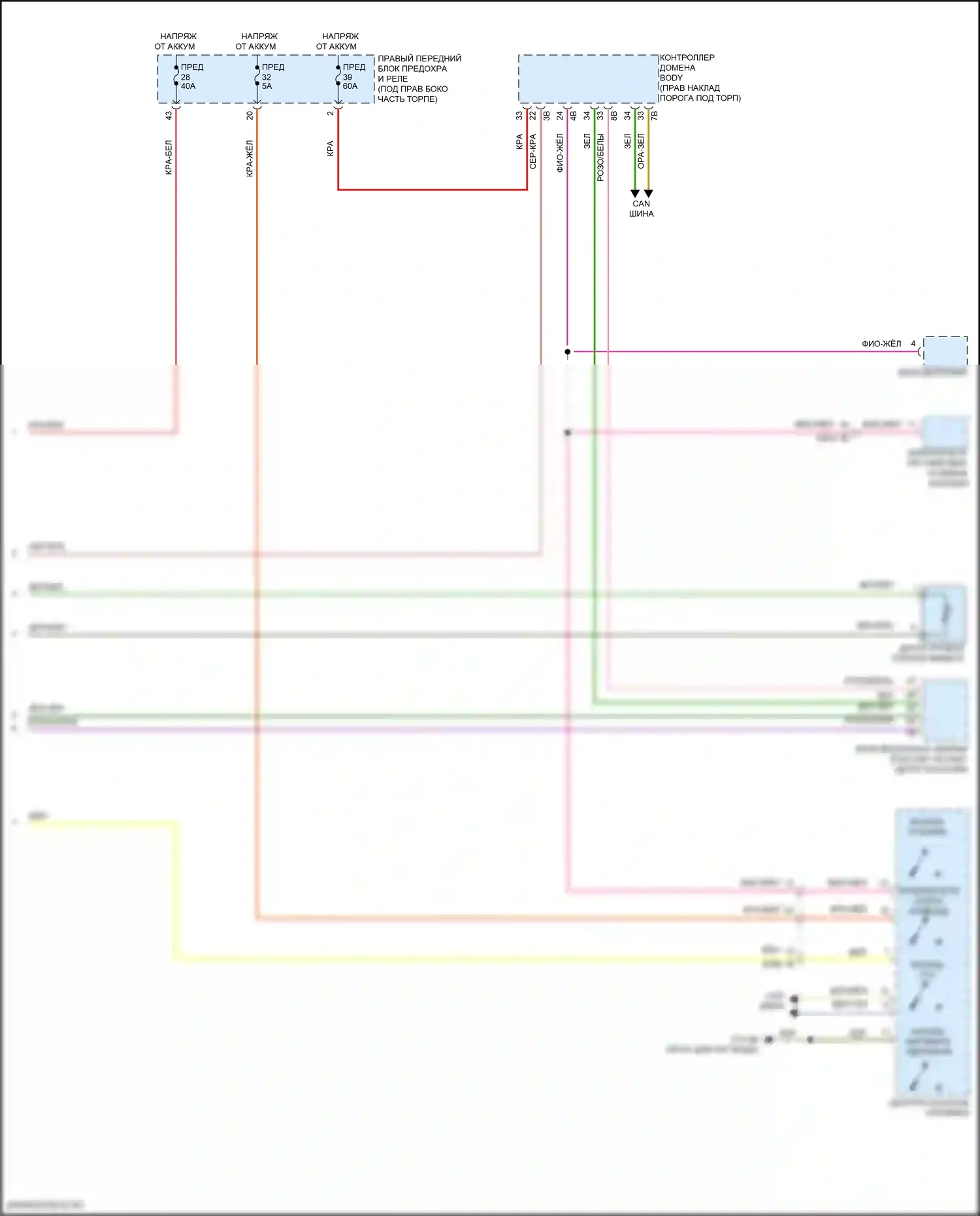 X6 BMW G06 рестайлинг (2023-2024): Антиблокировочная система abs электросхема (2 из 2) 