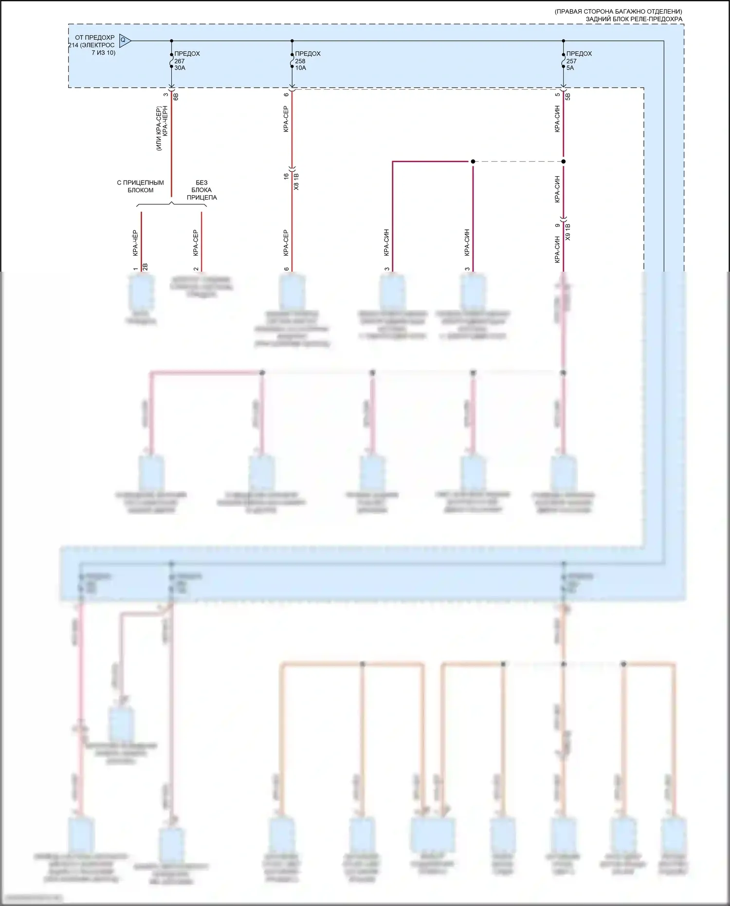 X6 BMW G06 рестайлинг (2023-2024): Электросхема блока предохранителей реле (9 из 10) 
