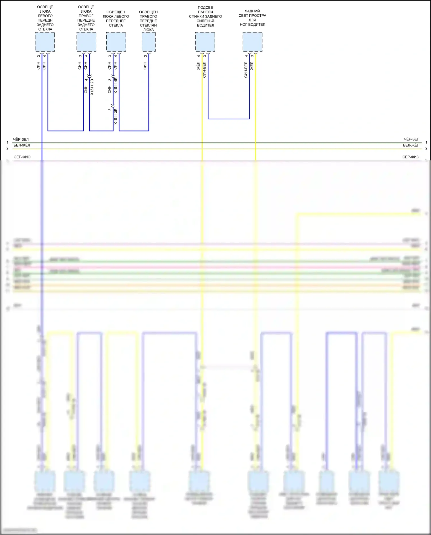 X6 BMW G06 рестайлинг (2023-2024): Электросхема шины высокого/низкого уровня (7 из 10) 
