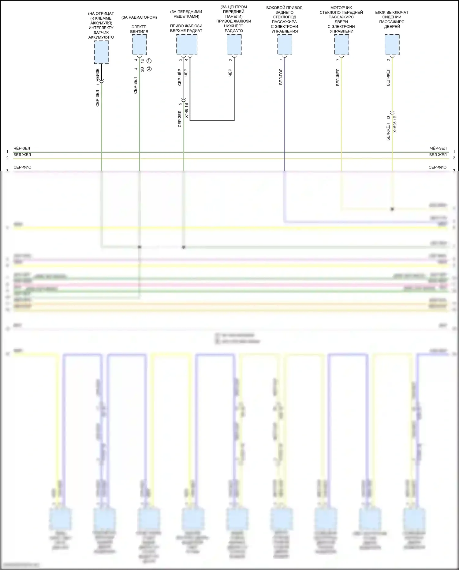 X6 BMW G06 рестайлинг (2023-2024): Электросхема шины высокого/низкого уровня (8 из 10) 