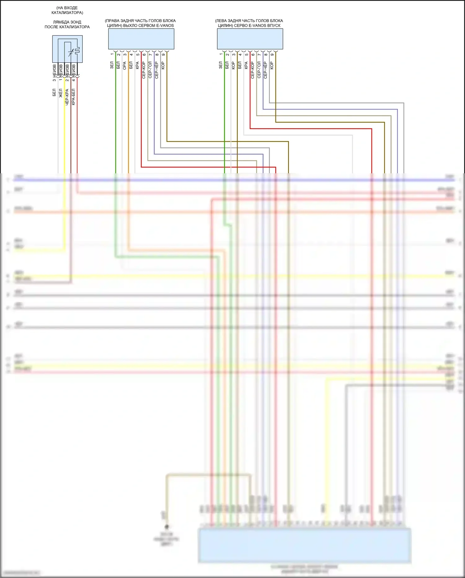 X6 BMW G06 рестайлинг (2023-2024): Электросхема двигателя 3,0л турбо (2 из 9) 