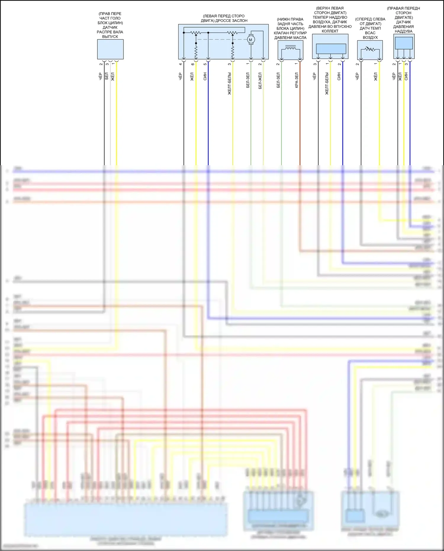 X6 BMW G06 рестайлинг (2023-2024): Электросхема двигателя 3,0л турбо (4 из 9) 