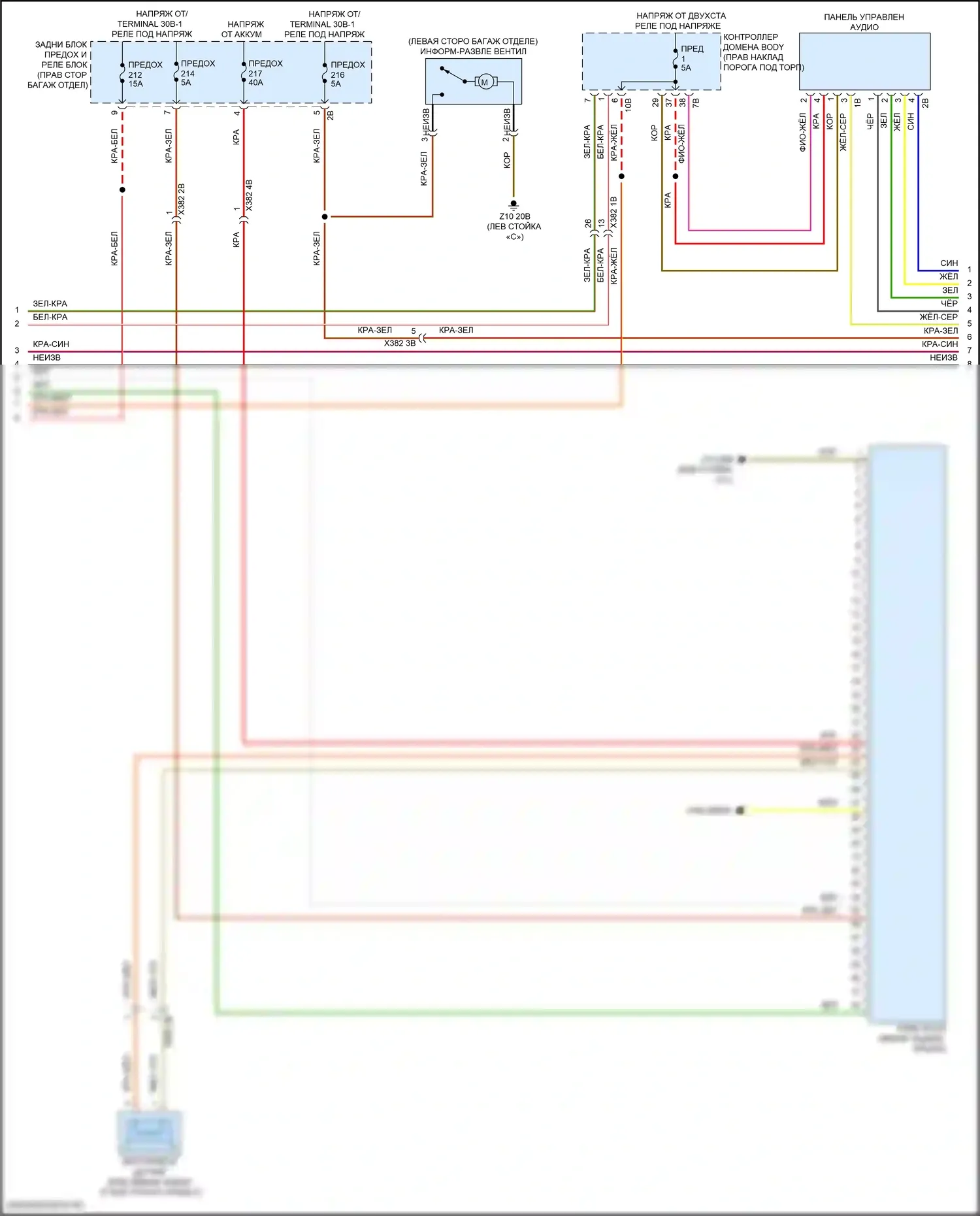 X6 BMW G06 рестайлинг (2023-2024): Электросхема навигации, базовой (5 из 6) 