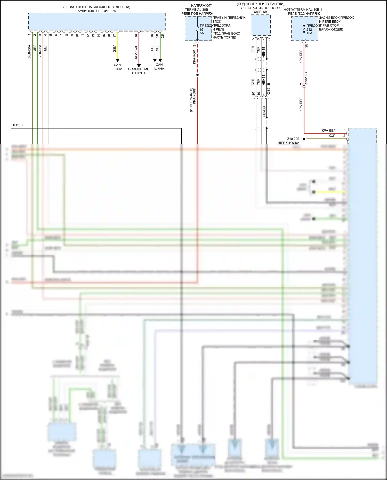 X6 BMW G06 рестайлинг (2023-2024): Электросхема навигации, высокий уровень (4 из 7) 
