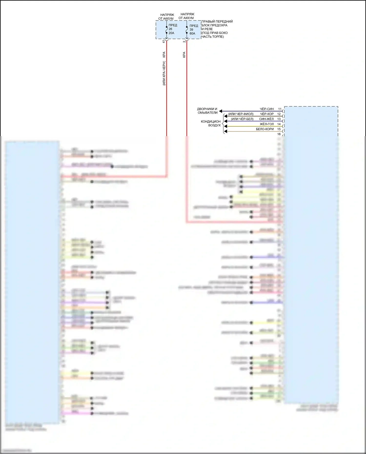 X6 BMW G06 (2019-2023): Электросхема блоков управления кузовом (1 из 3) 