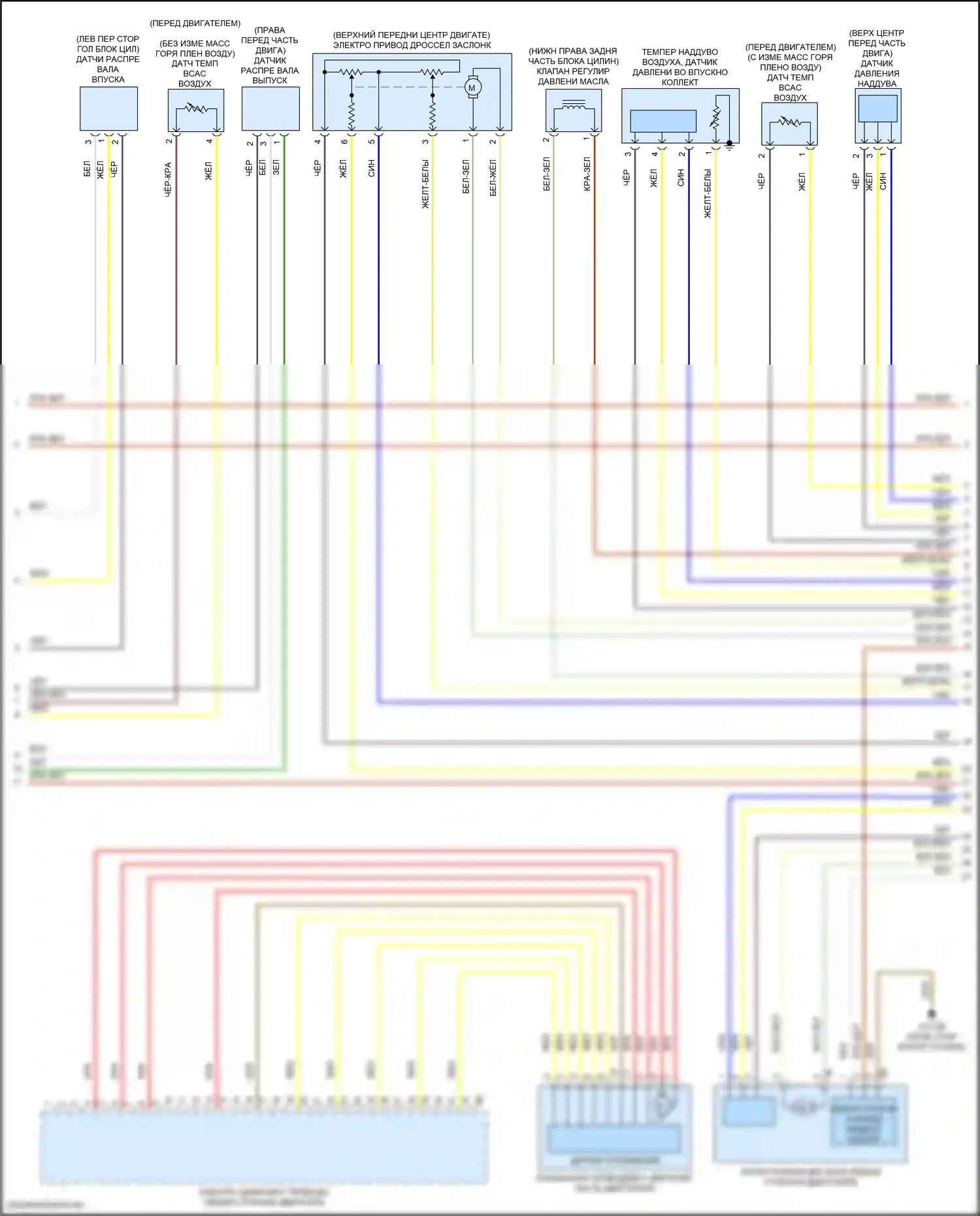X6 BMW G06 (2019-2023): Электросхема двигателя 3,0л турбо (2 из 6) 
