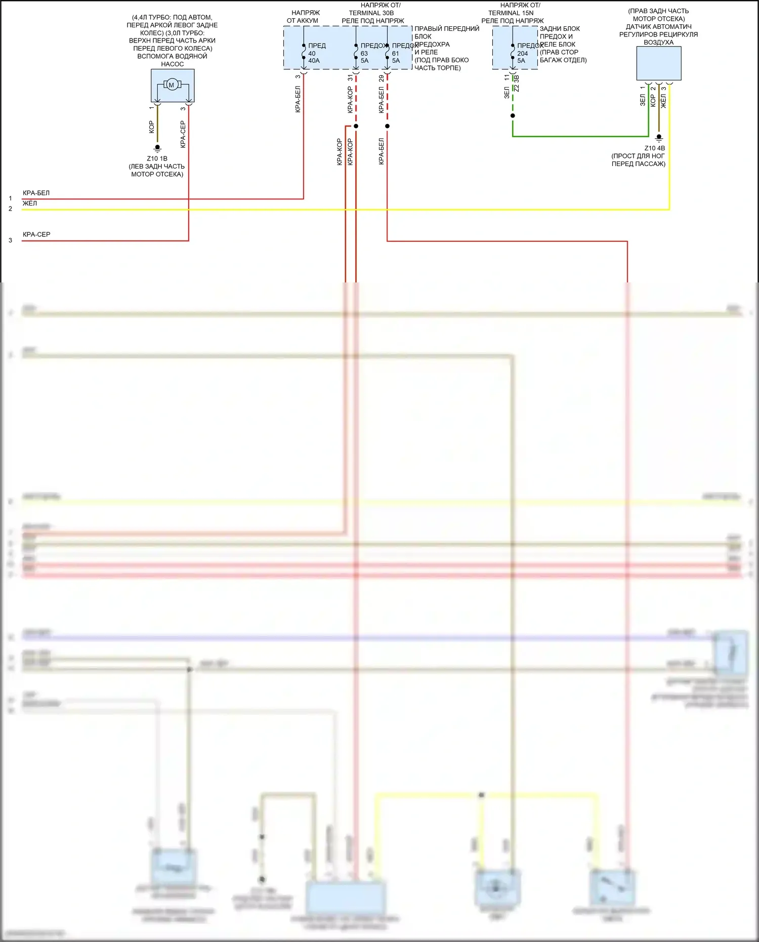 X6 BMW G06 (2019-2023): Электросхема климат контроля, без заднего автоматического климат-контроля (3 из 6) 