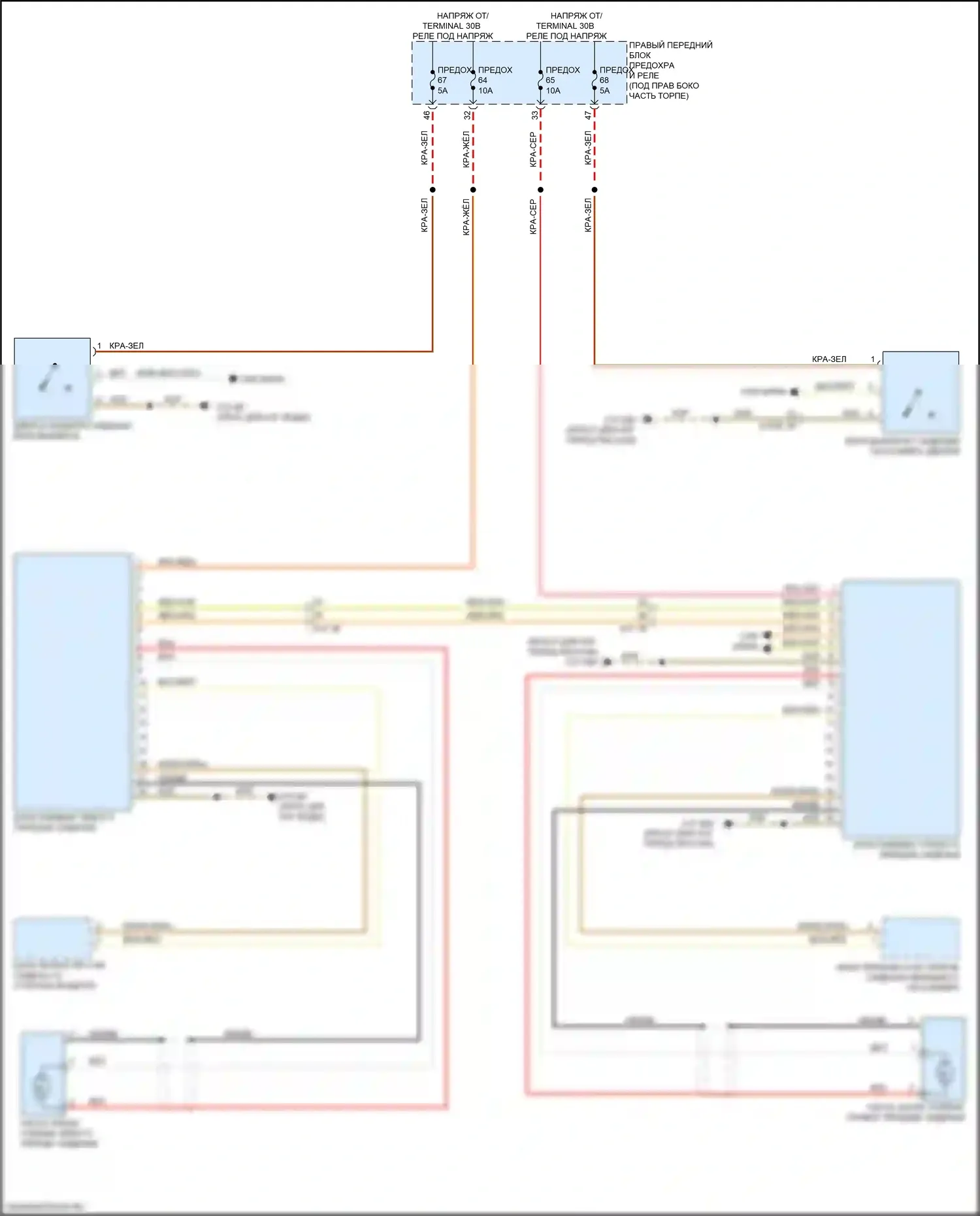 X6 BMW G06 (2019-2023): Электросхема пневматического кресла 