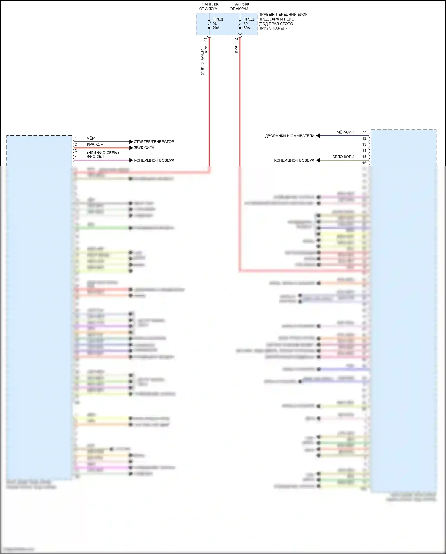 X7 BMW G07 рестайлинг (2022-2024): Электросхема блоков управления кузовом (1 из 3) 