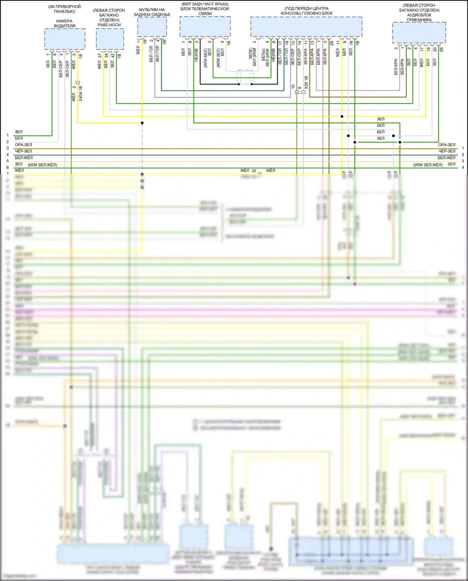 X7 BMW G07 рестайлинг (2022-2024): Can шина электросхема (4 из 10) 