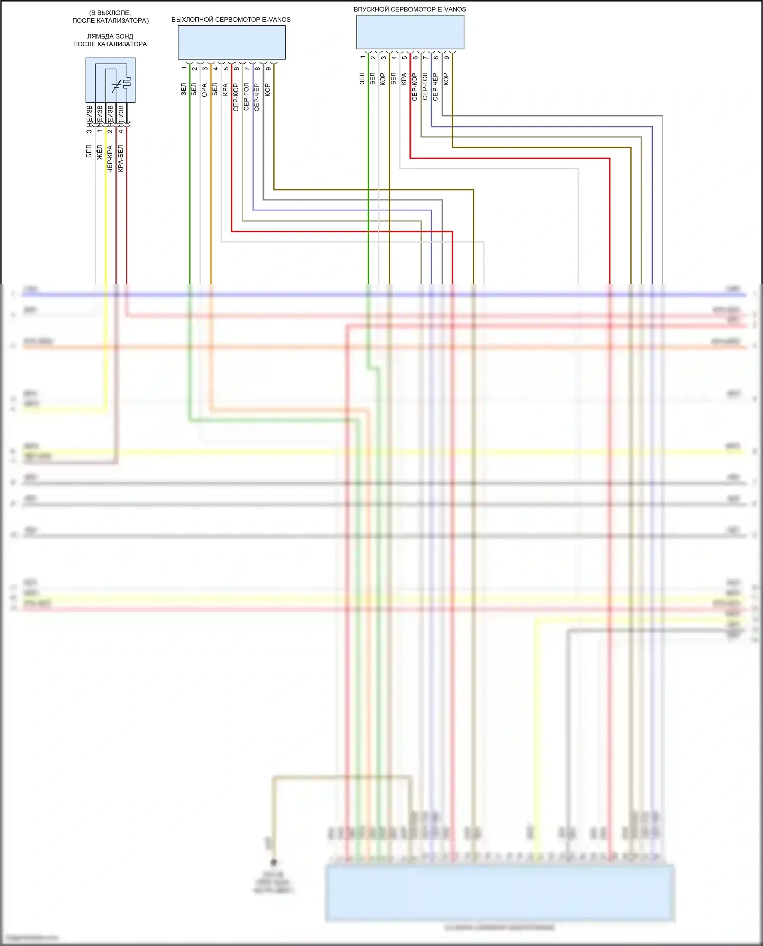 X7 BMW G07 рестайлинг (2022-2024): Электросхема двигателя 3.0l turbo hybrid (2 из 9) 