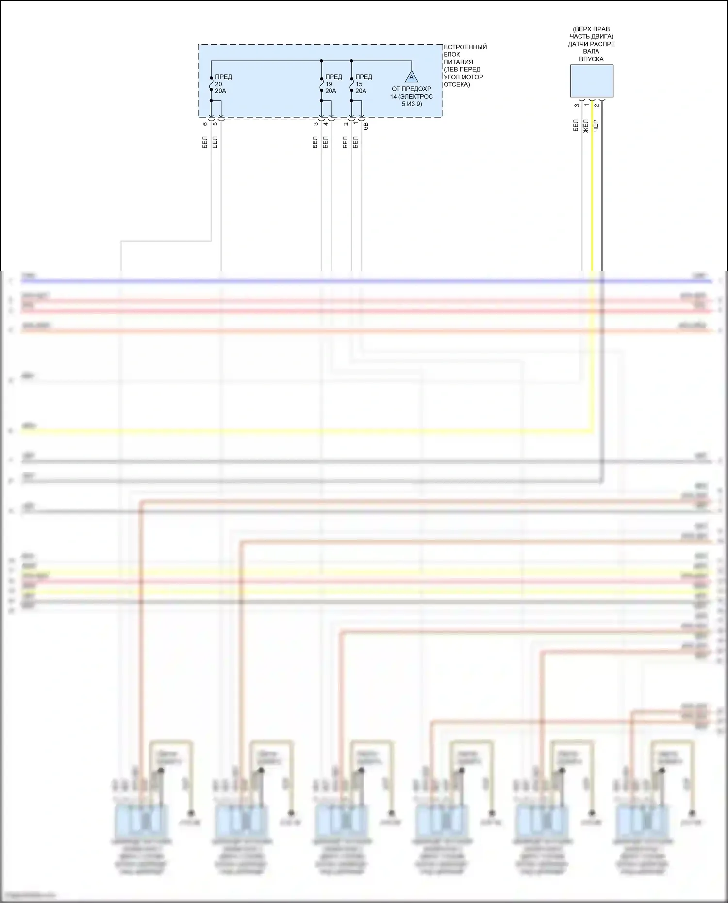 X7 BMW G07 рестайлинг (2022-2024): Электросхема двигателя 3.0l turbo hybrid (3 из 9) 