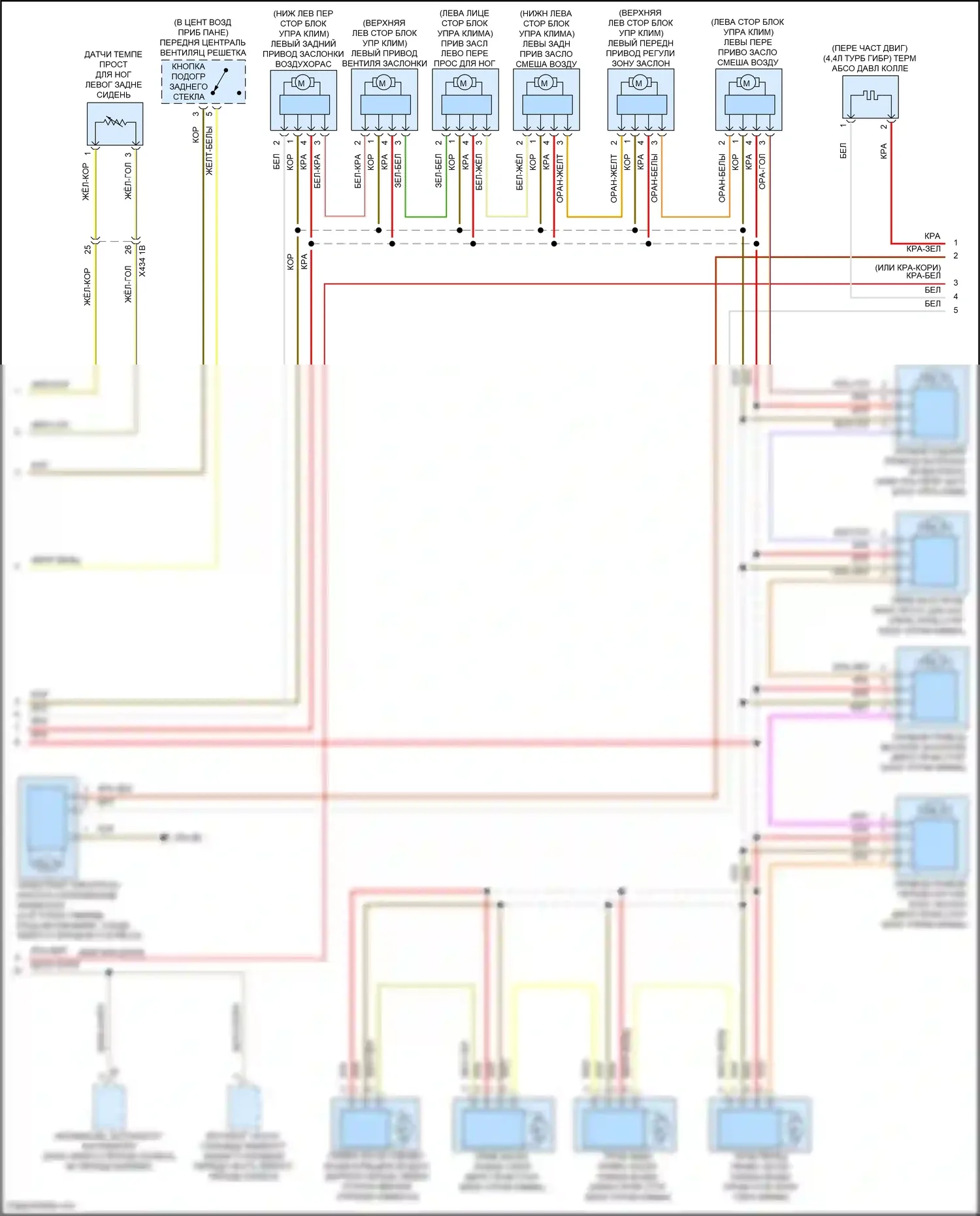 X7 BMW G07 рестайлинг (2022-2024): Электросхема климат контроля (4 из 6) 