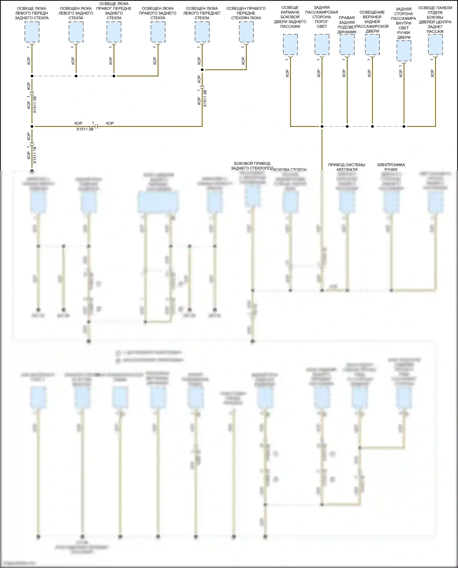 X7 BMW G07 рестайлинг (2022-2024): Электросхема разводки массы (8 из 8) 