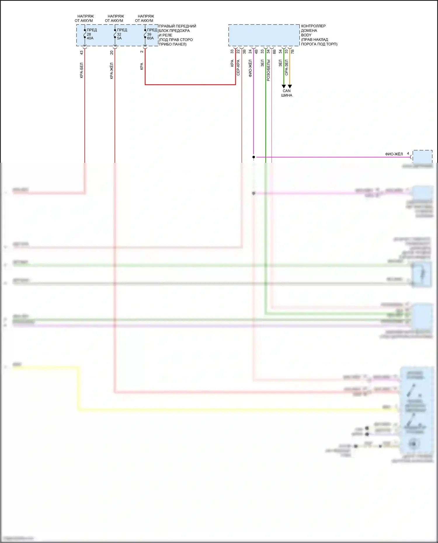 X7 BMW G07 (2018-2022): Антиблокировочная система abs электросхема (2 из 2) 