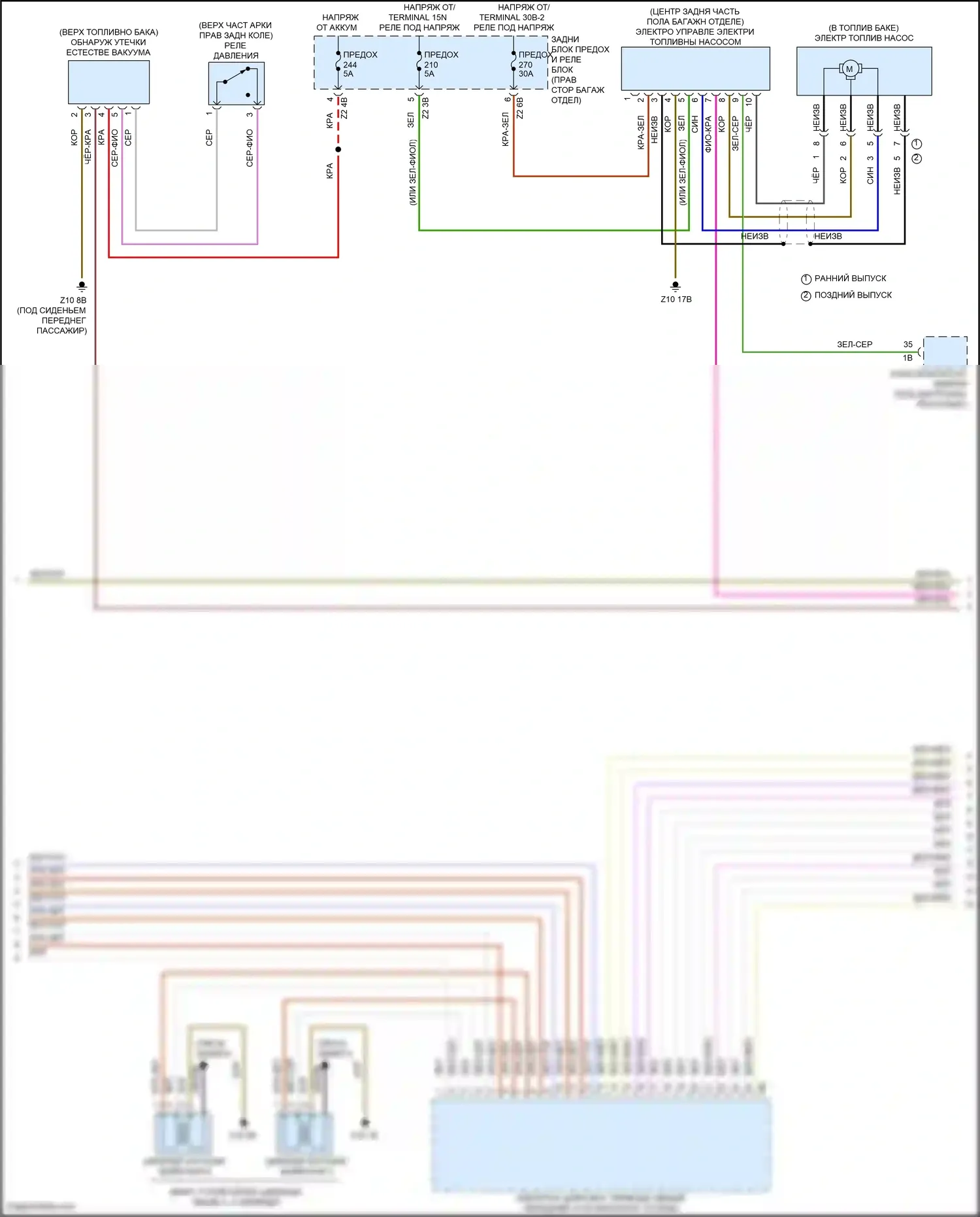 X7 BMW G07 (2018-2022): Электросхема двигателя 3,0л турбо (5 из 6) 