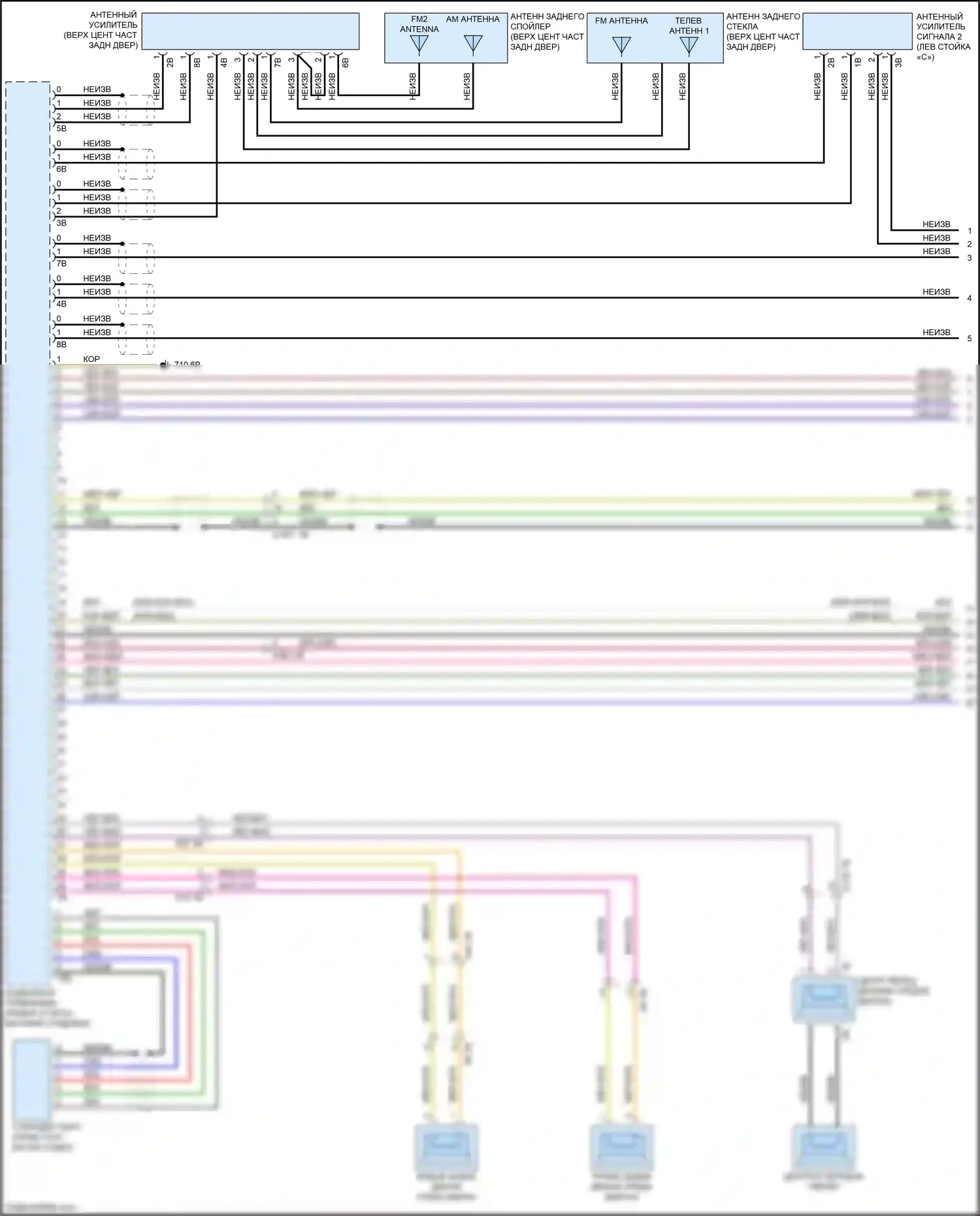 X7 BMW G07 (2018-2022): Электросхема навигации, база с аудиоблоком приемника (1 из 5) 