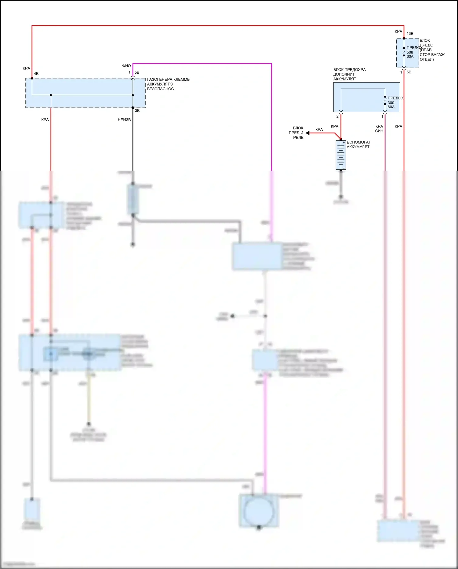 X7 BMW G07 (2018-2022): Электросхема генератора, без двойного накопителя 