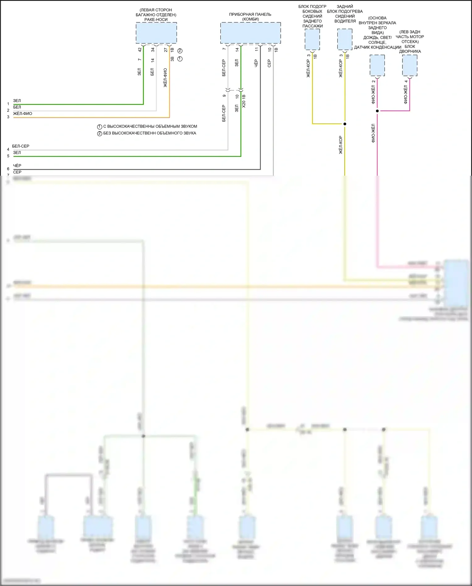 XM BMW G09 (2022-2024): Электросхема шины высокого/низкого уровня (7 из 7) 