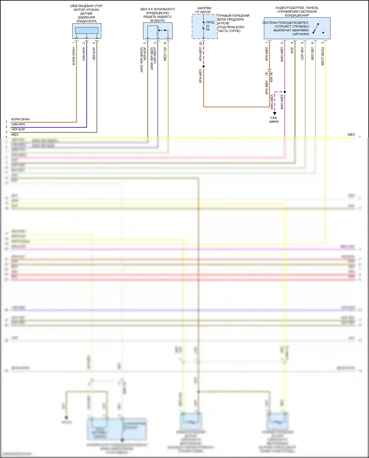 XM BMW G09 (2022-2024): Электросхема климат контроля (2 из 7) 