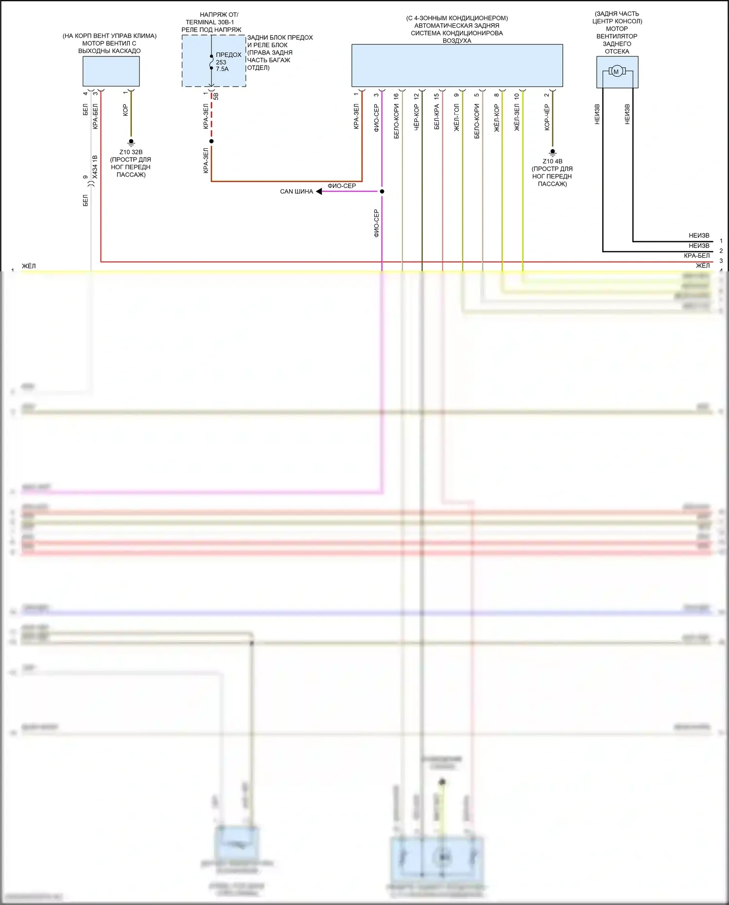 XM BMW G09 (2022-2024): Электросхема климат контроля (3 из 7) 